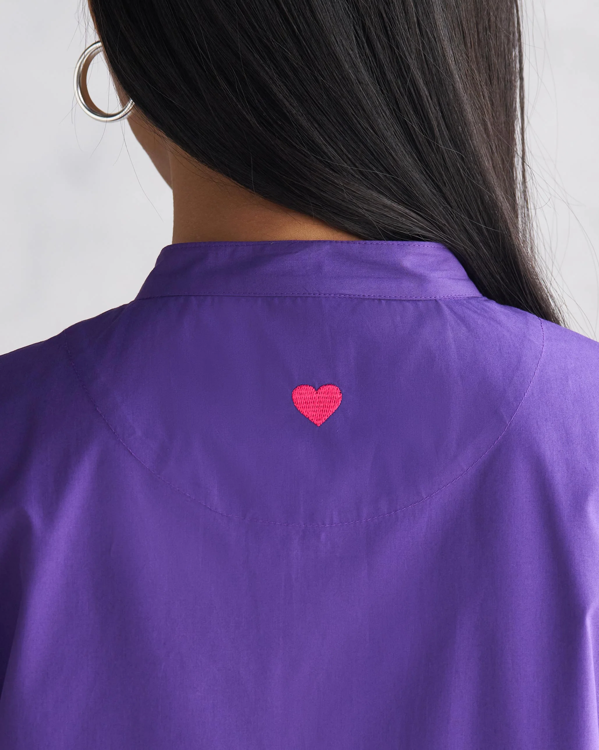 Short Sleeve Kurta - Purple - Image 2