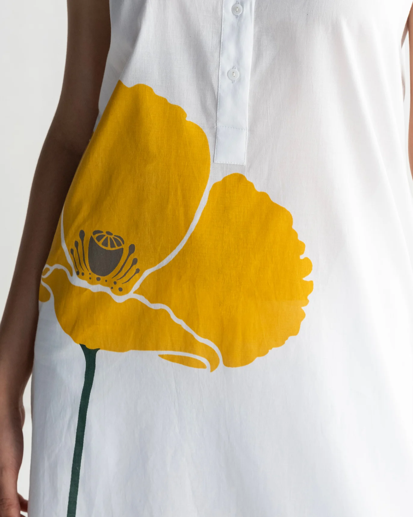 Short Sleeve Kurta - White - Image 2