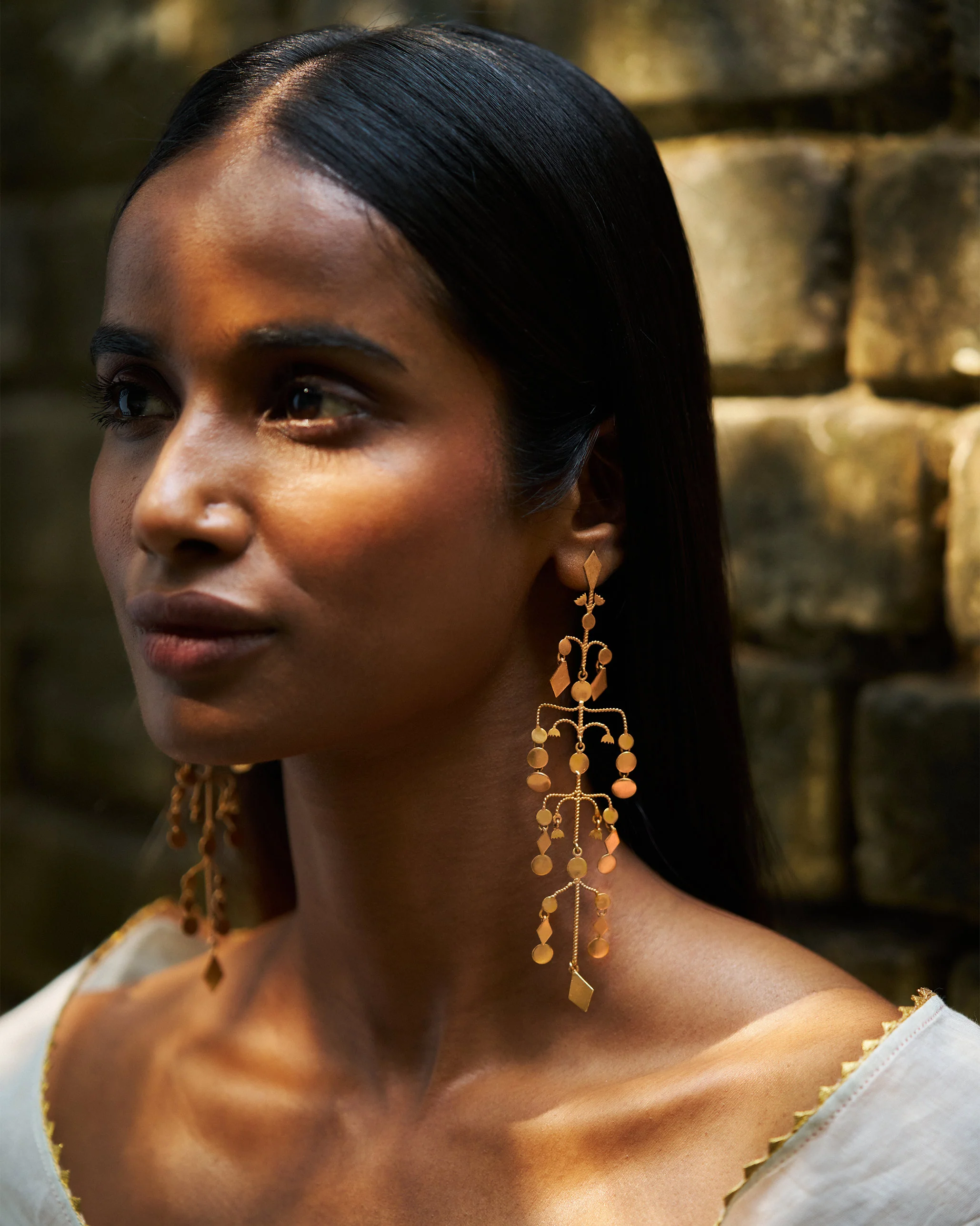 Sia Earrings - Gold - Image 4