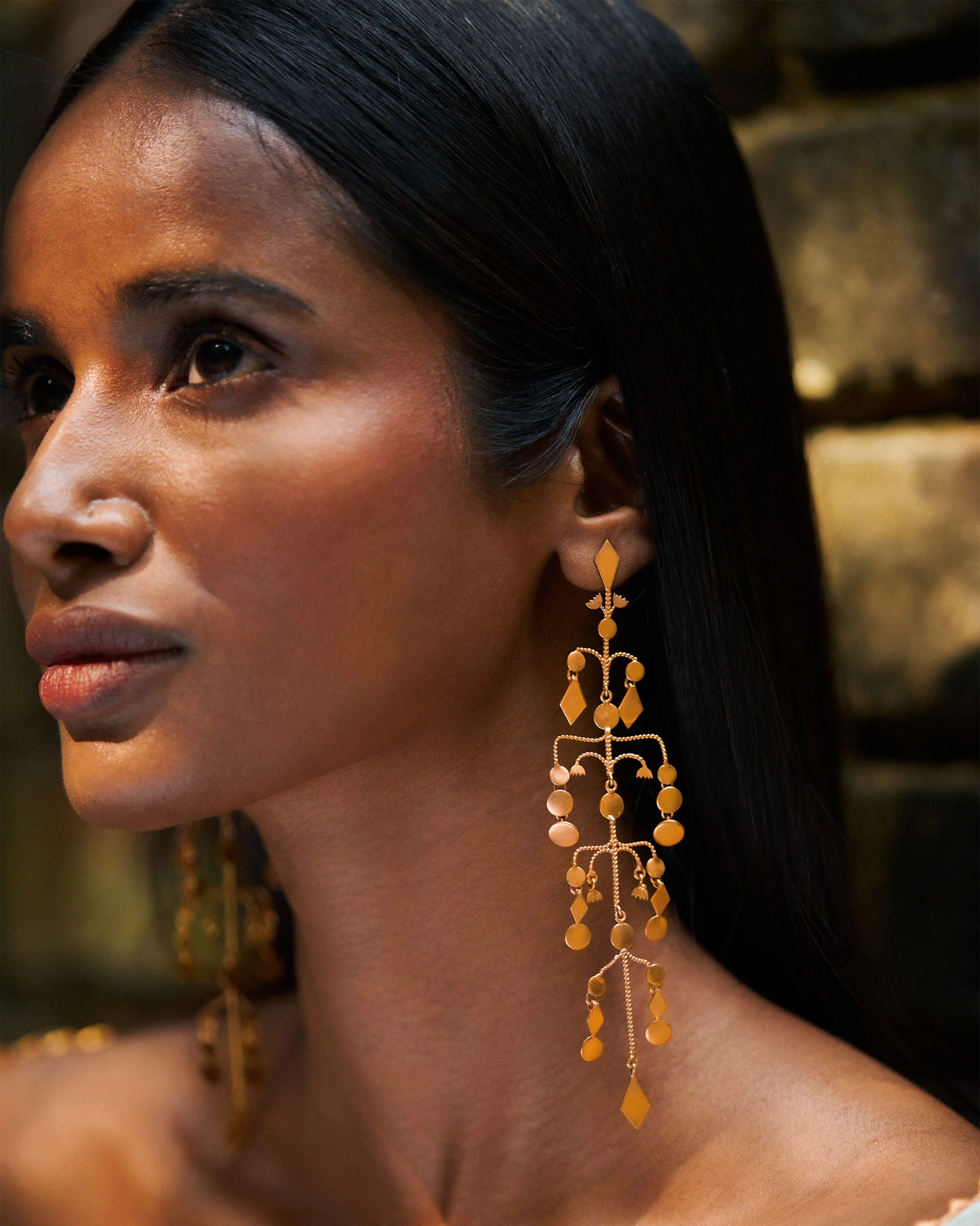 Sia Earrings - Gold - Image 5