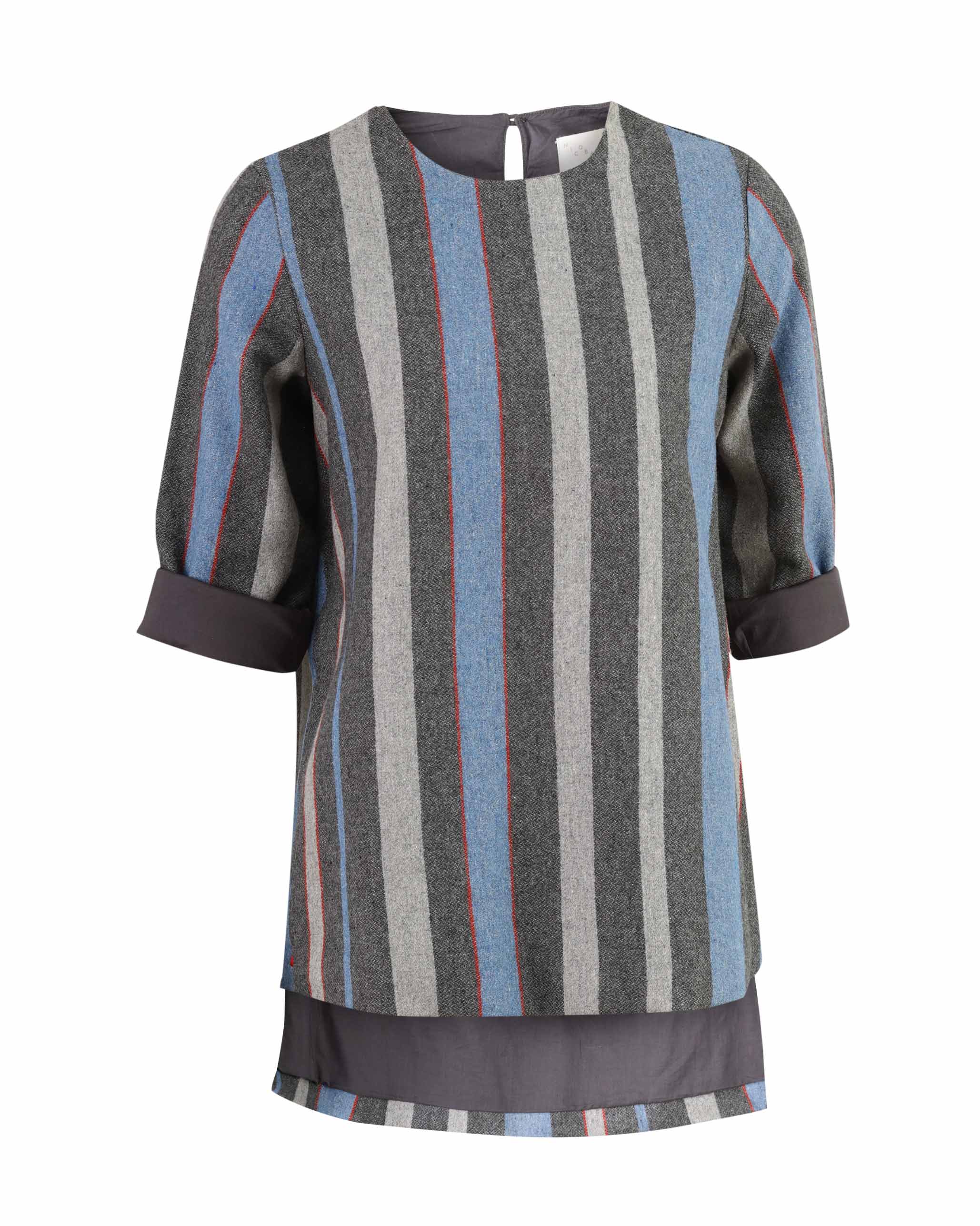 Side high Slit Stripe Top - Image 5