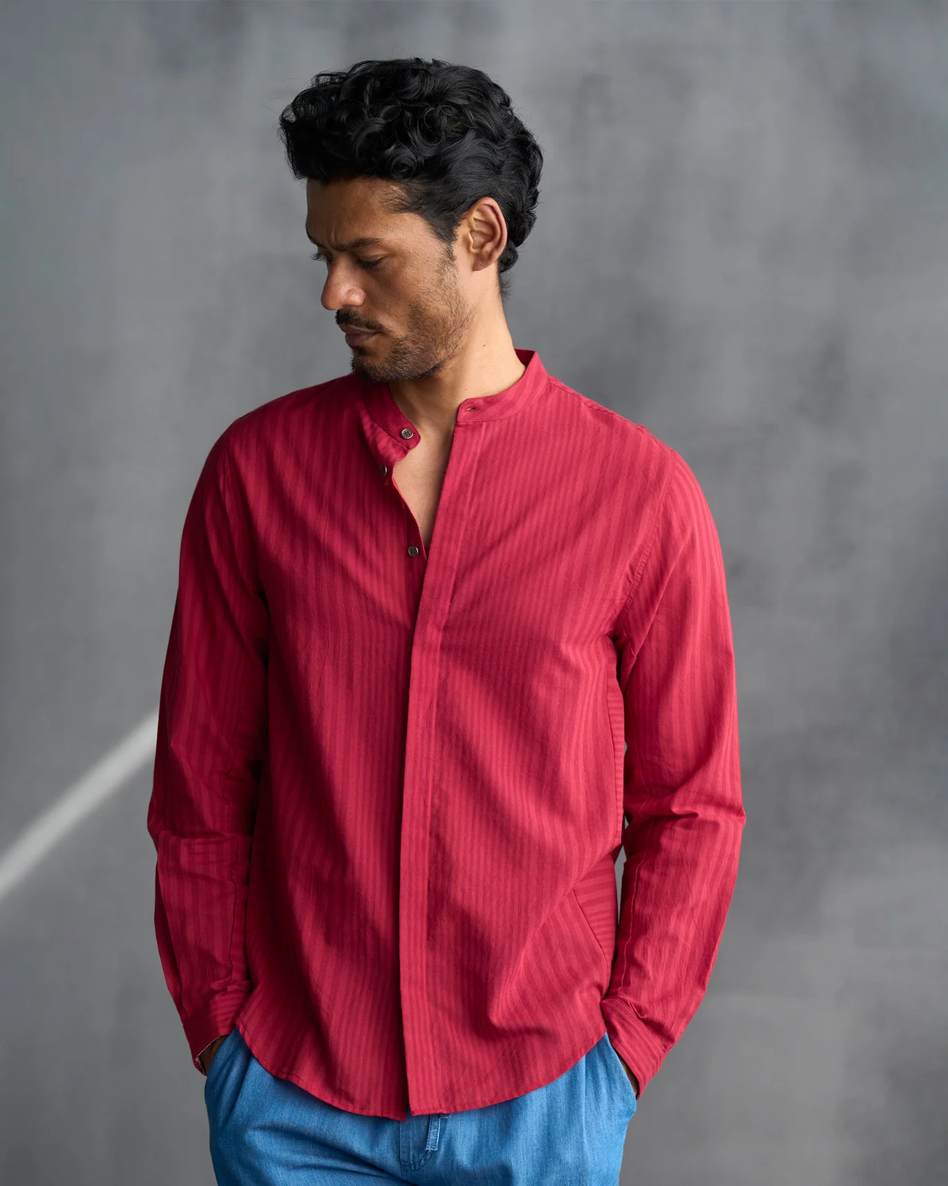 Side Panel Shirt - Red - Image 3