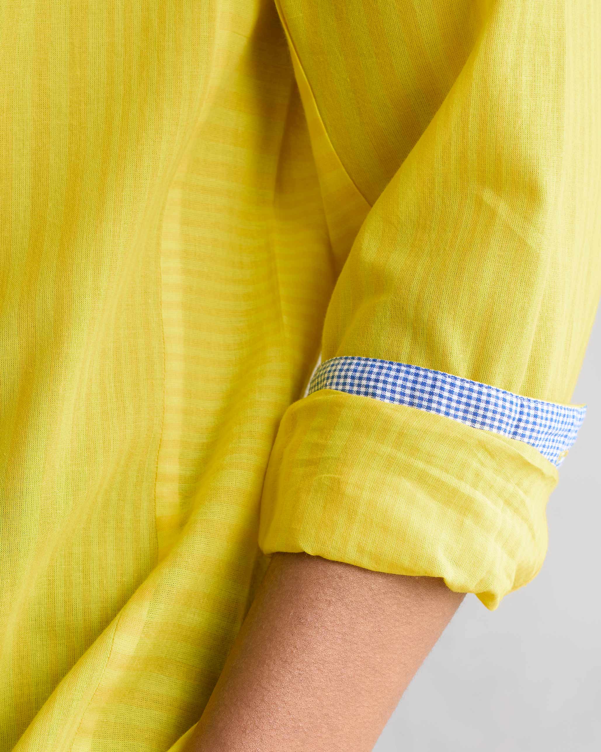 Side Placket Shirt - Yellow - Image 3