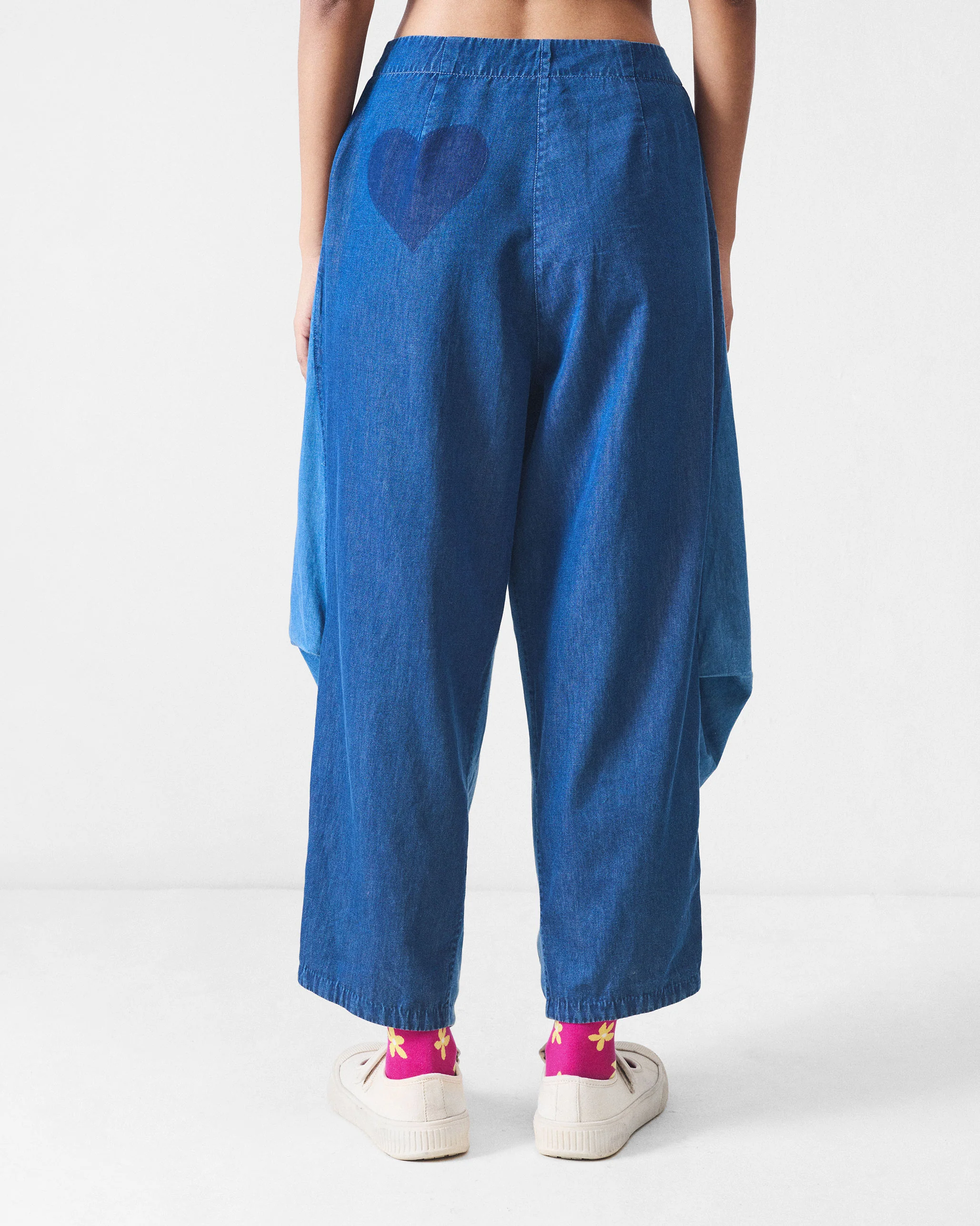 Side Tuck Pants - Denim - Image 4