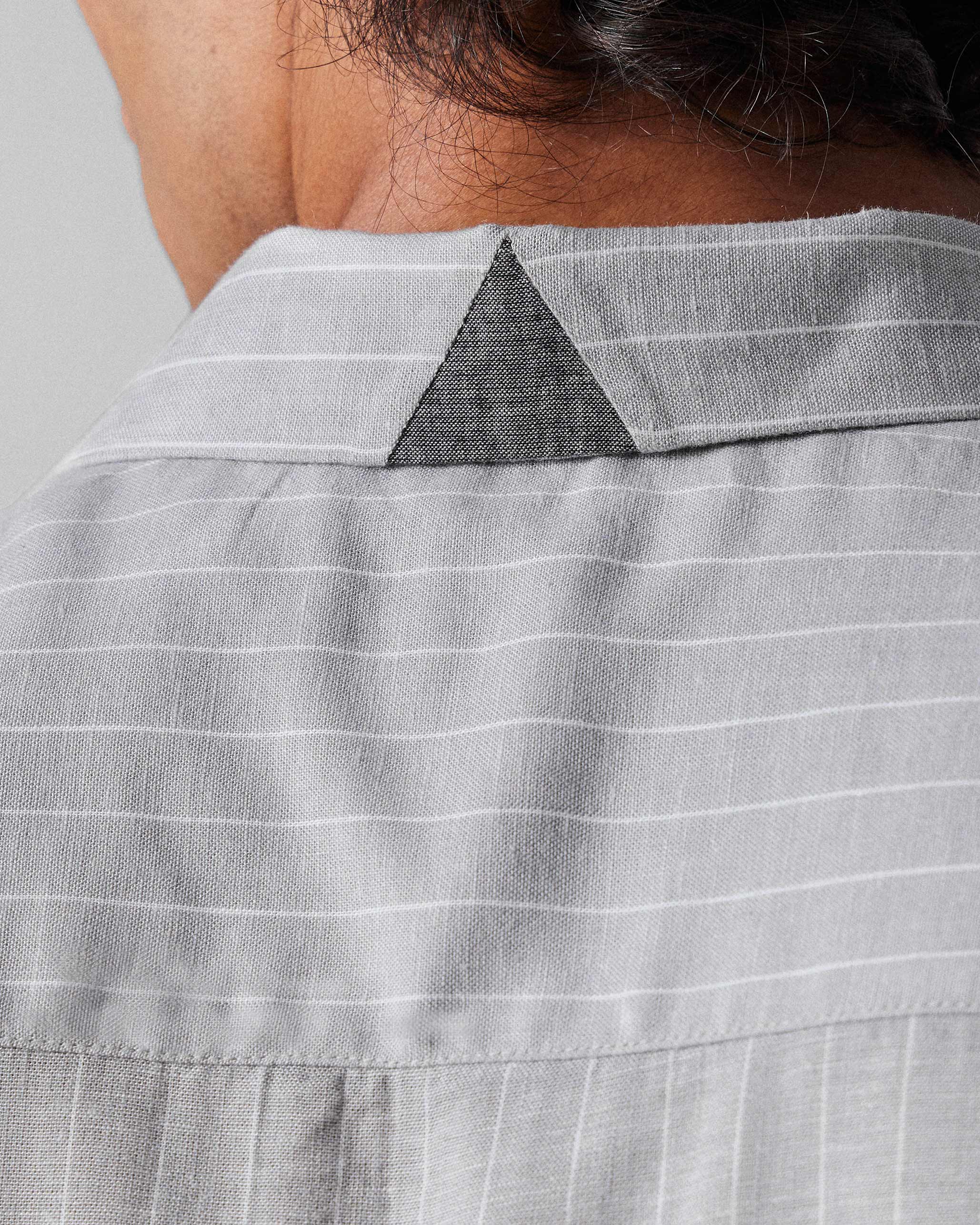 Silas Shirt - Charcoal Stripes - Image 5
