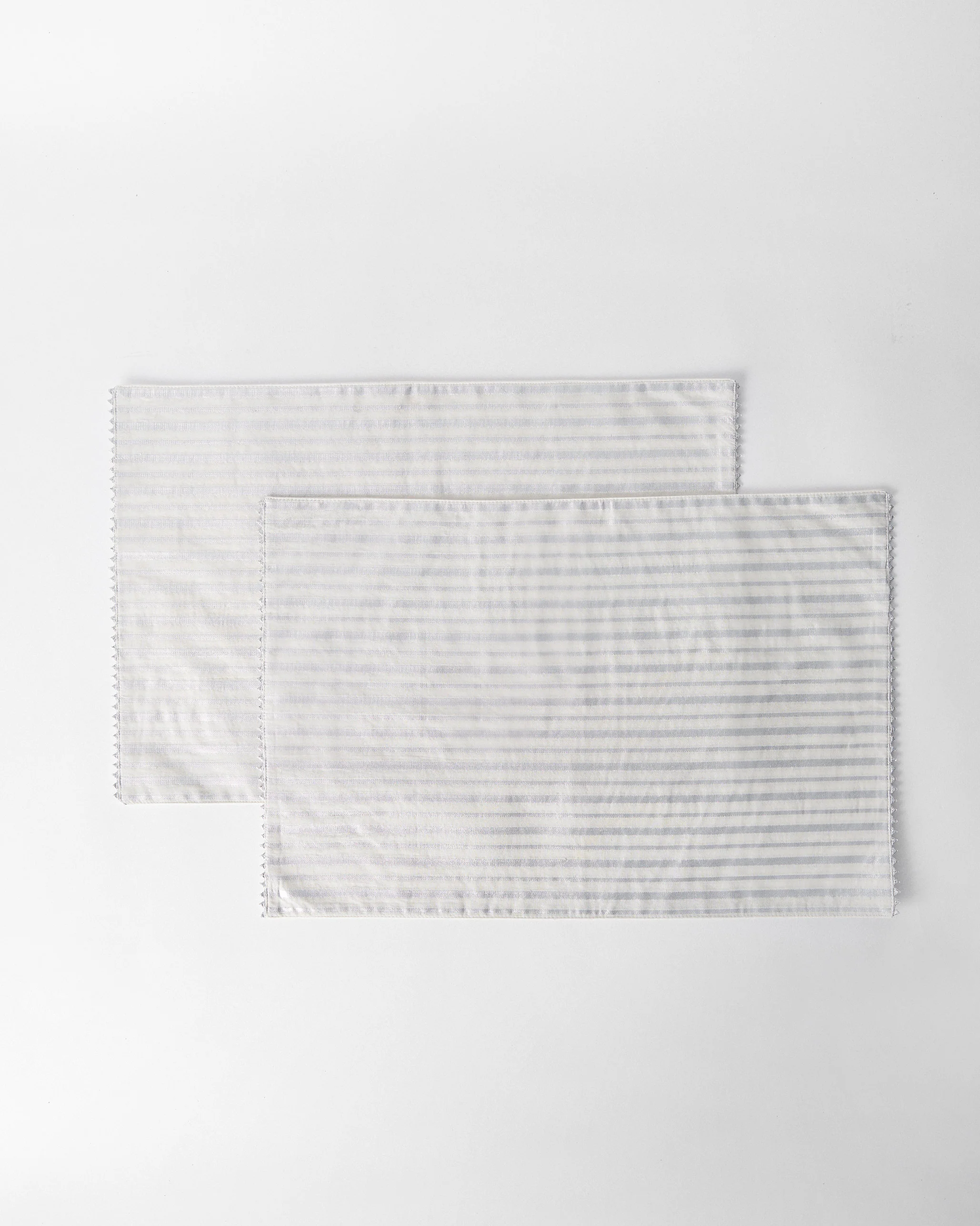 Silver Chanderi Placemat - Set of 2 - Image 5