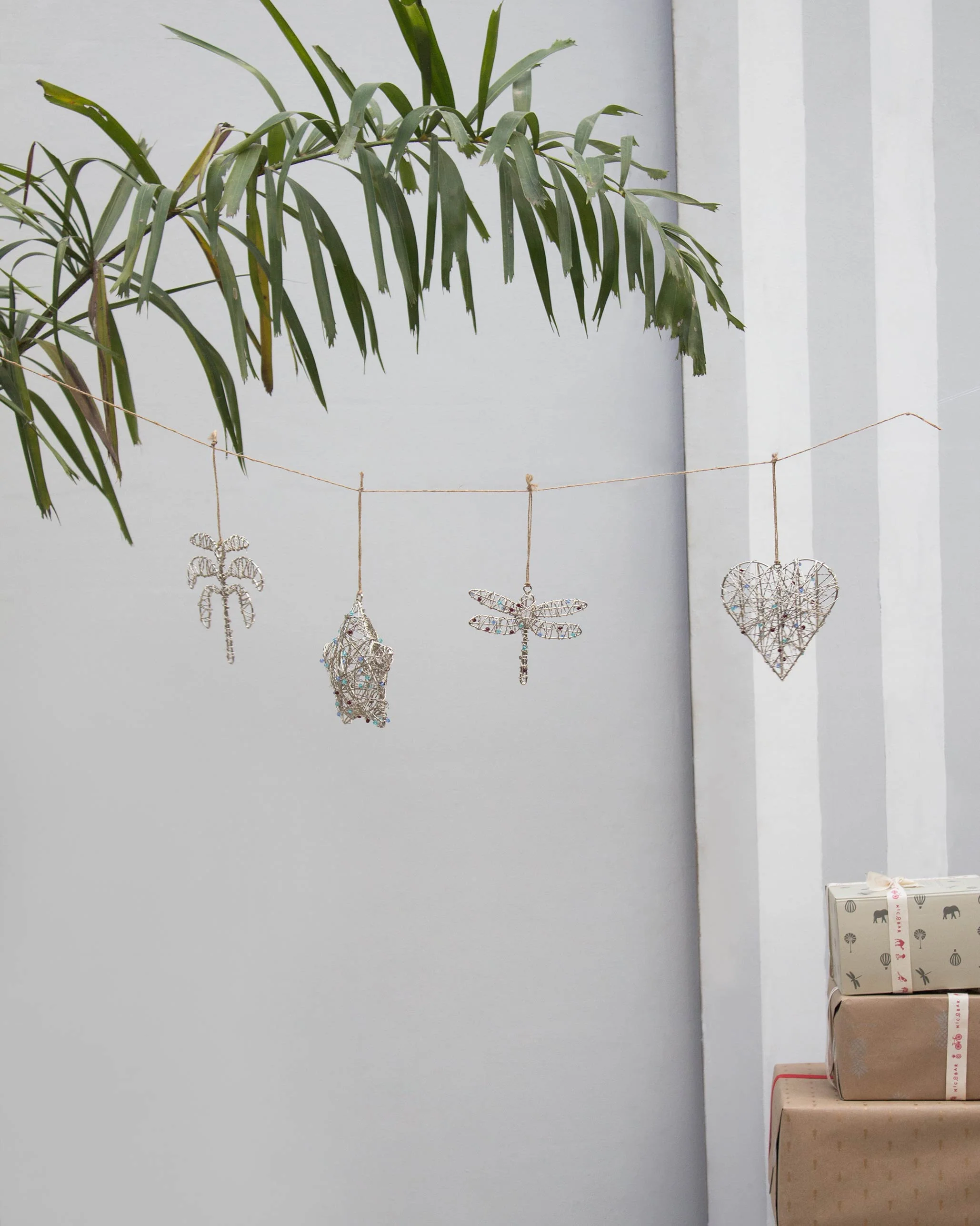 Silver Christmas Ornament Set - Image 2