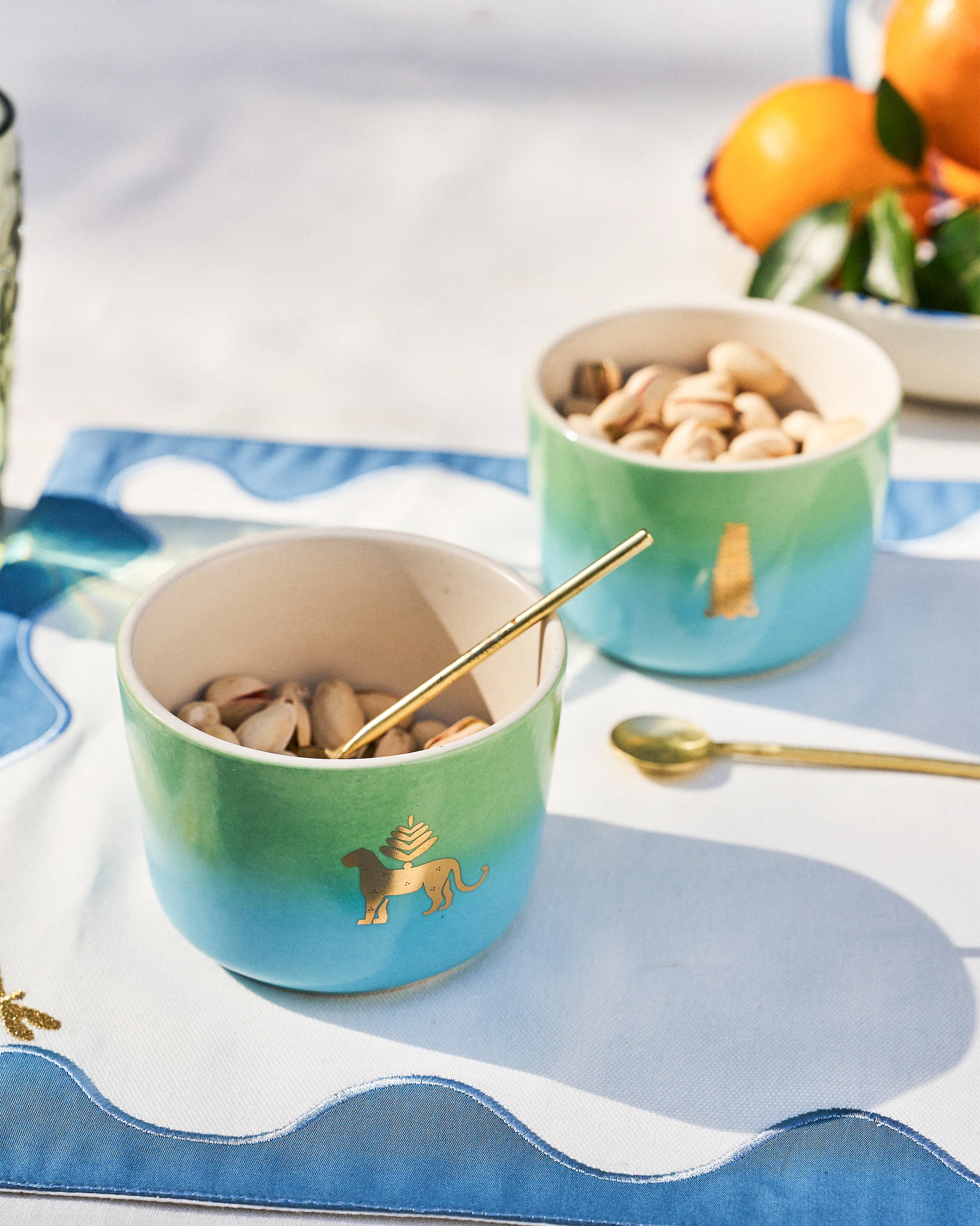 Sindhuraa Nut Bowl with Spoon - Set of 2 - Image 2