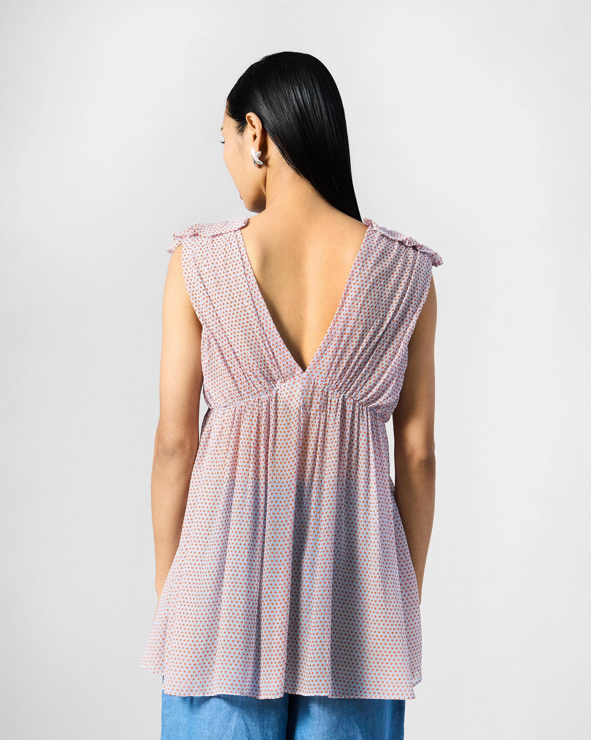Sira Top - Blue Printed - Image 3