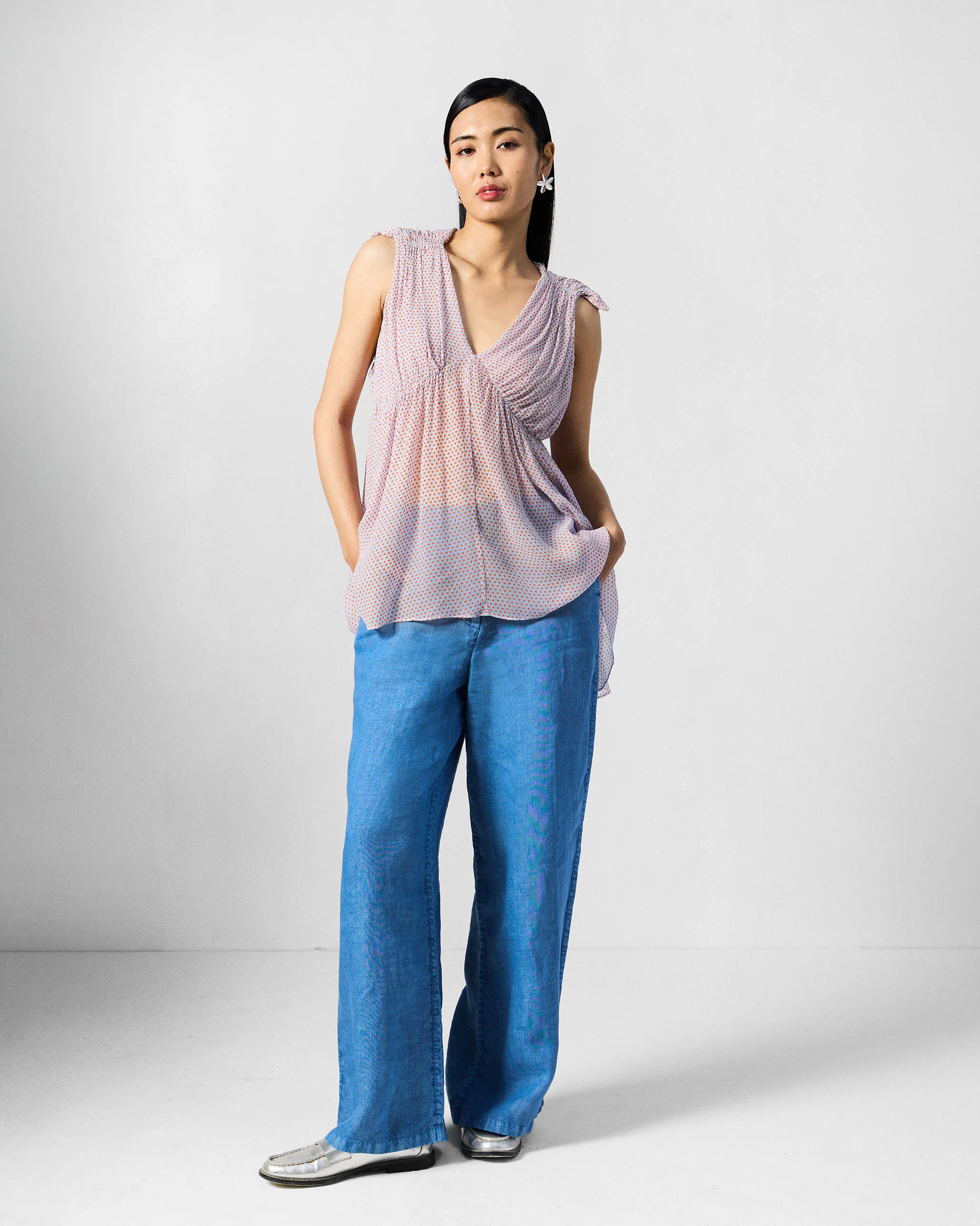 Sira Top - Blue Printed - Image 5