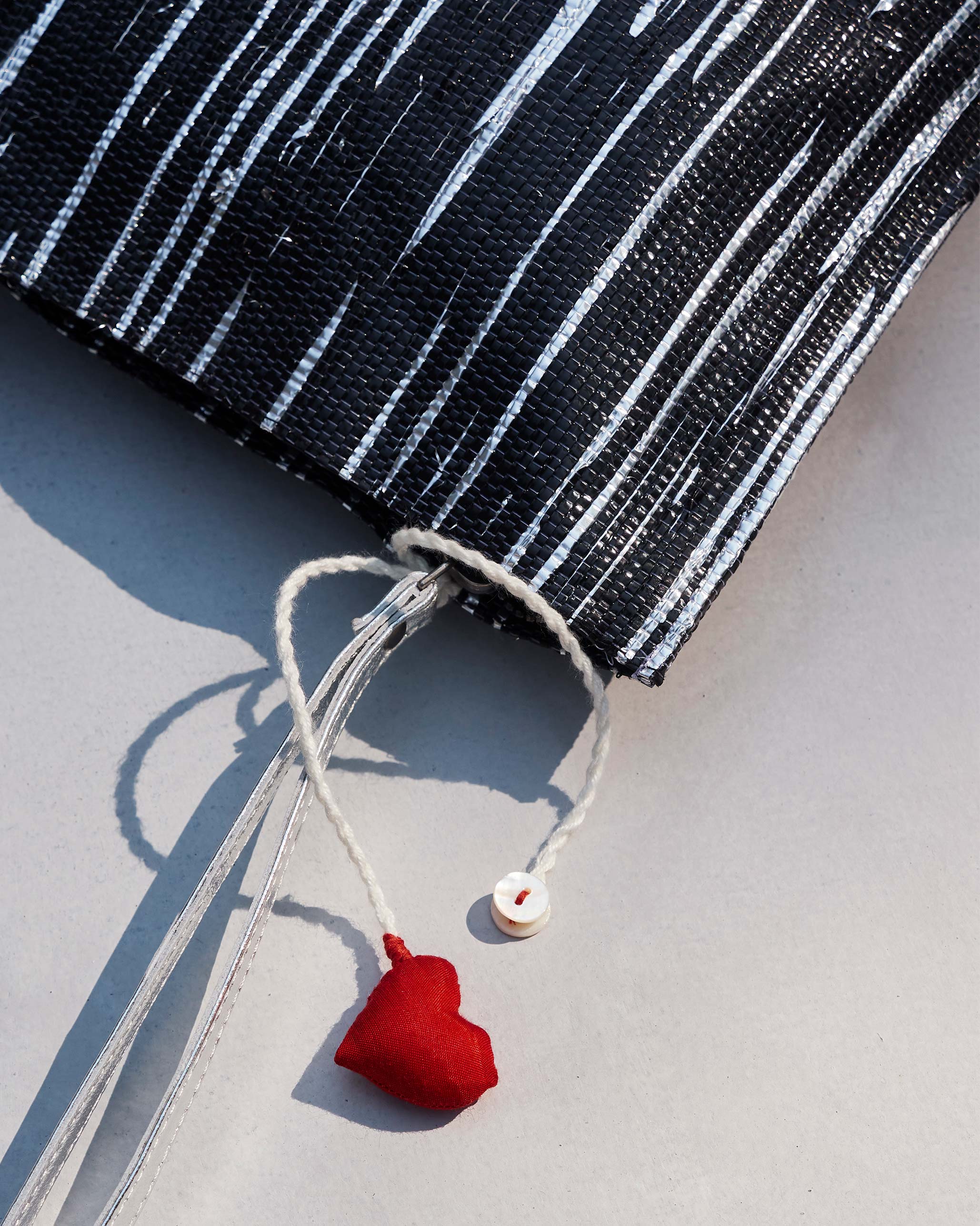 Sitara Clutch - Silver & Black - Image 2