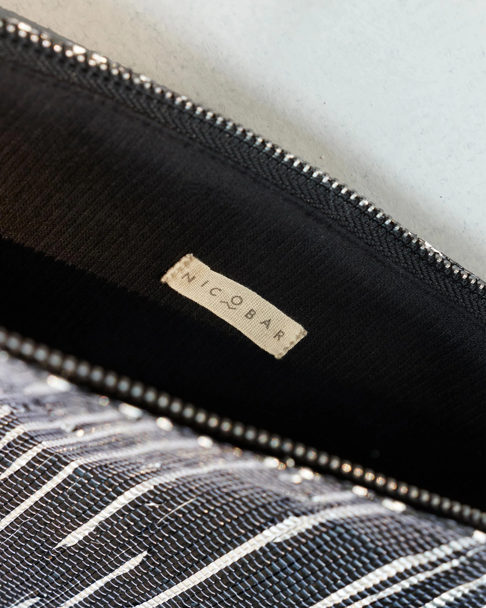 Sitara Clutch - Silver & Black - Image 3