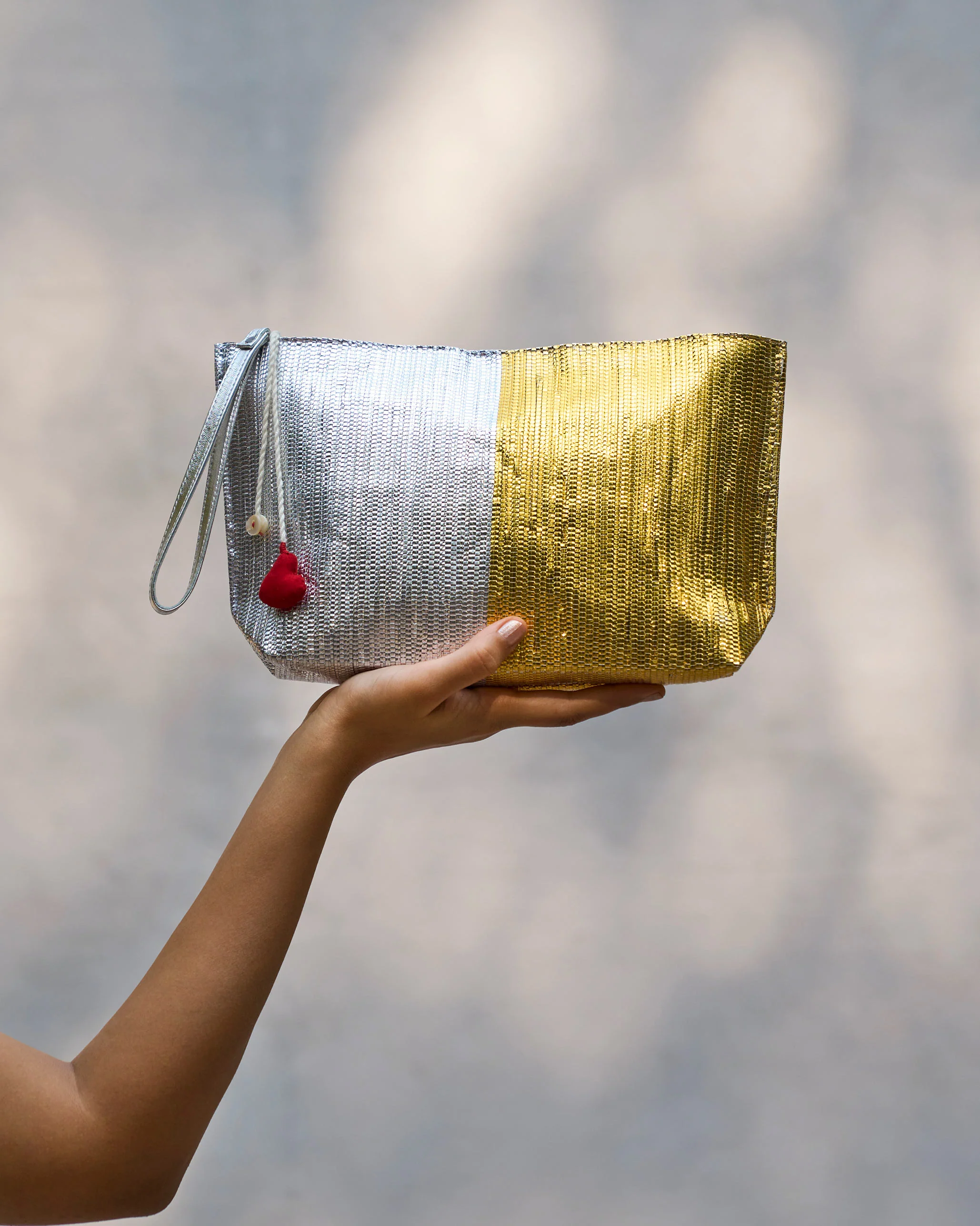 Sitara Clutch - Silver & Gold - Image 4