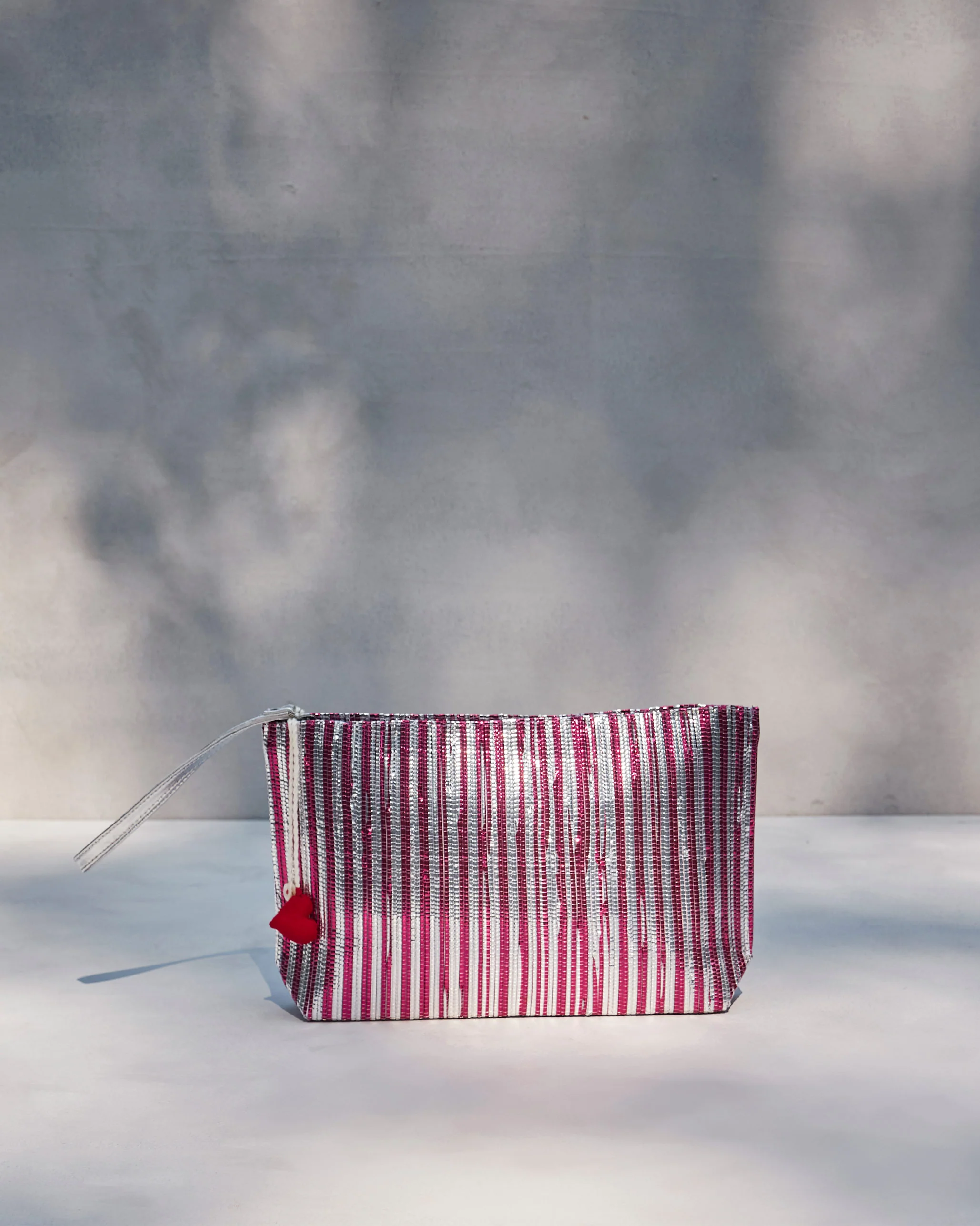 Sitara Clutch - Silver & Pink - Image 4