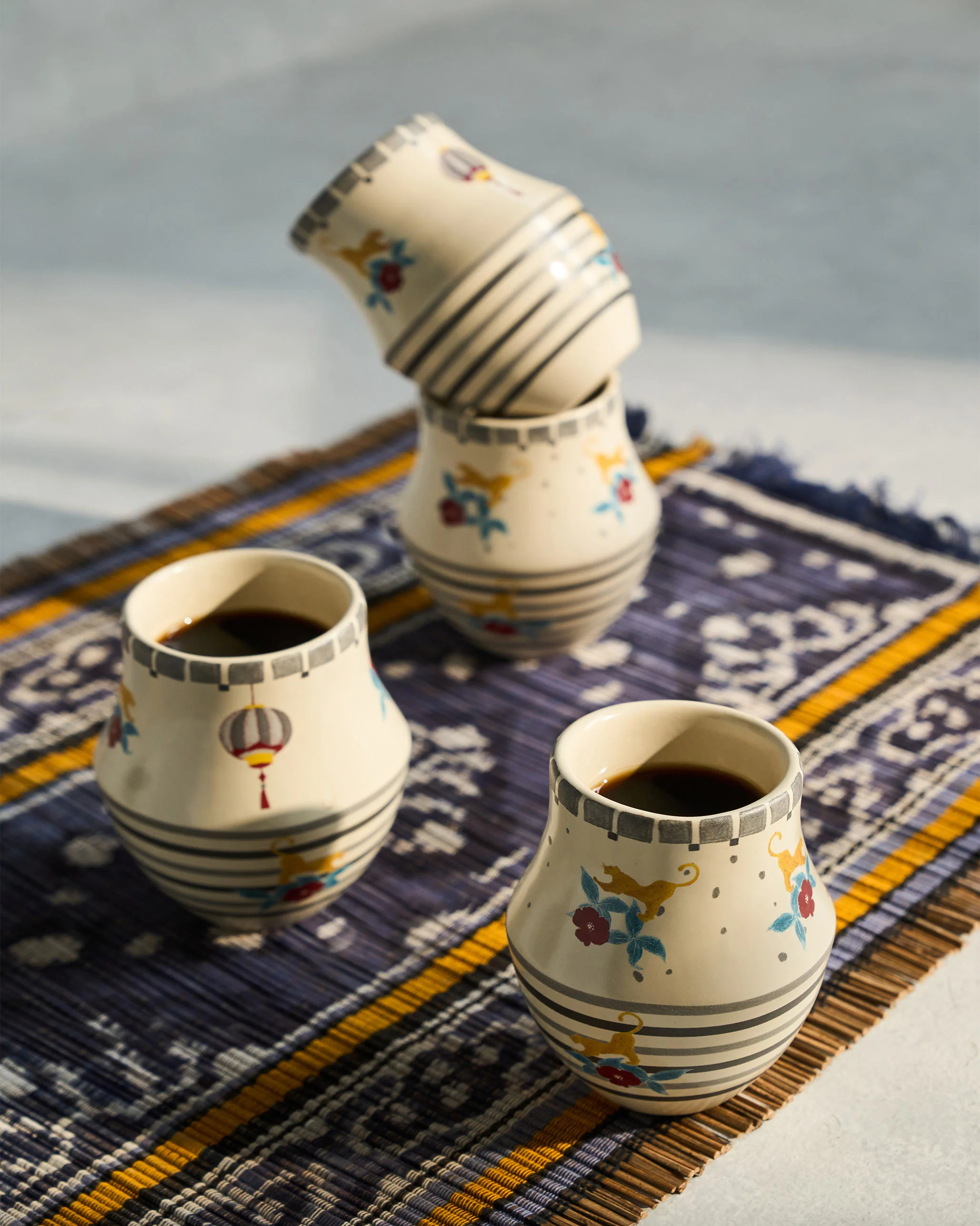 Sitara Ikat Placemats - Yellow - Image 3