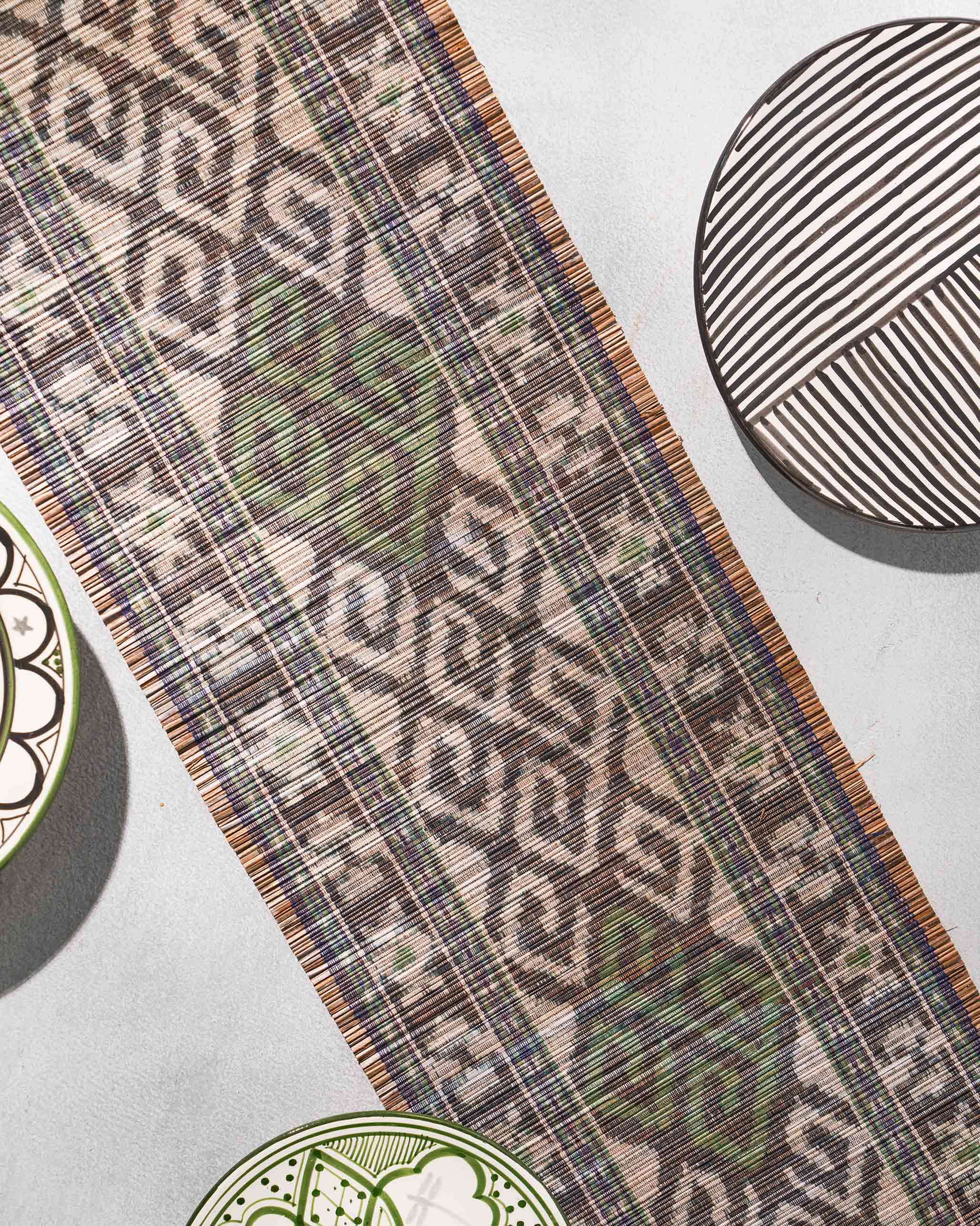 Sitara Ikat Runner - Green - Image 3