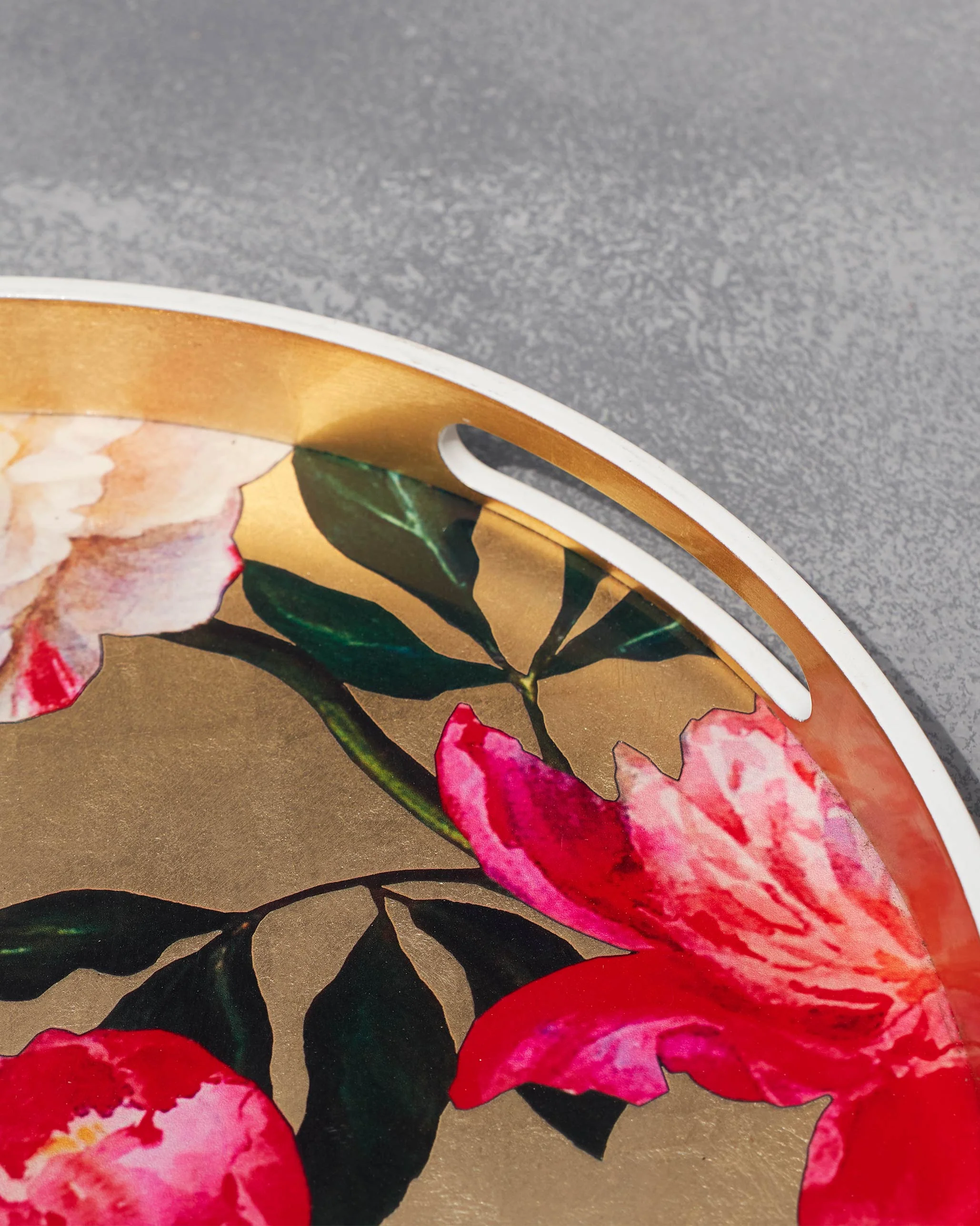 Sitara Peony Tray - Round - Image 2
