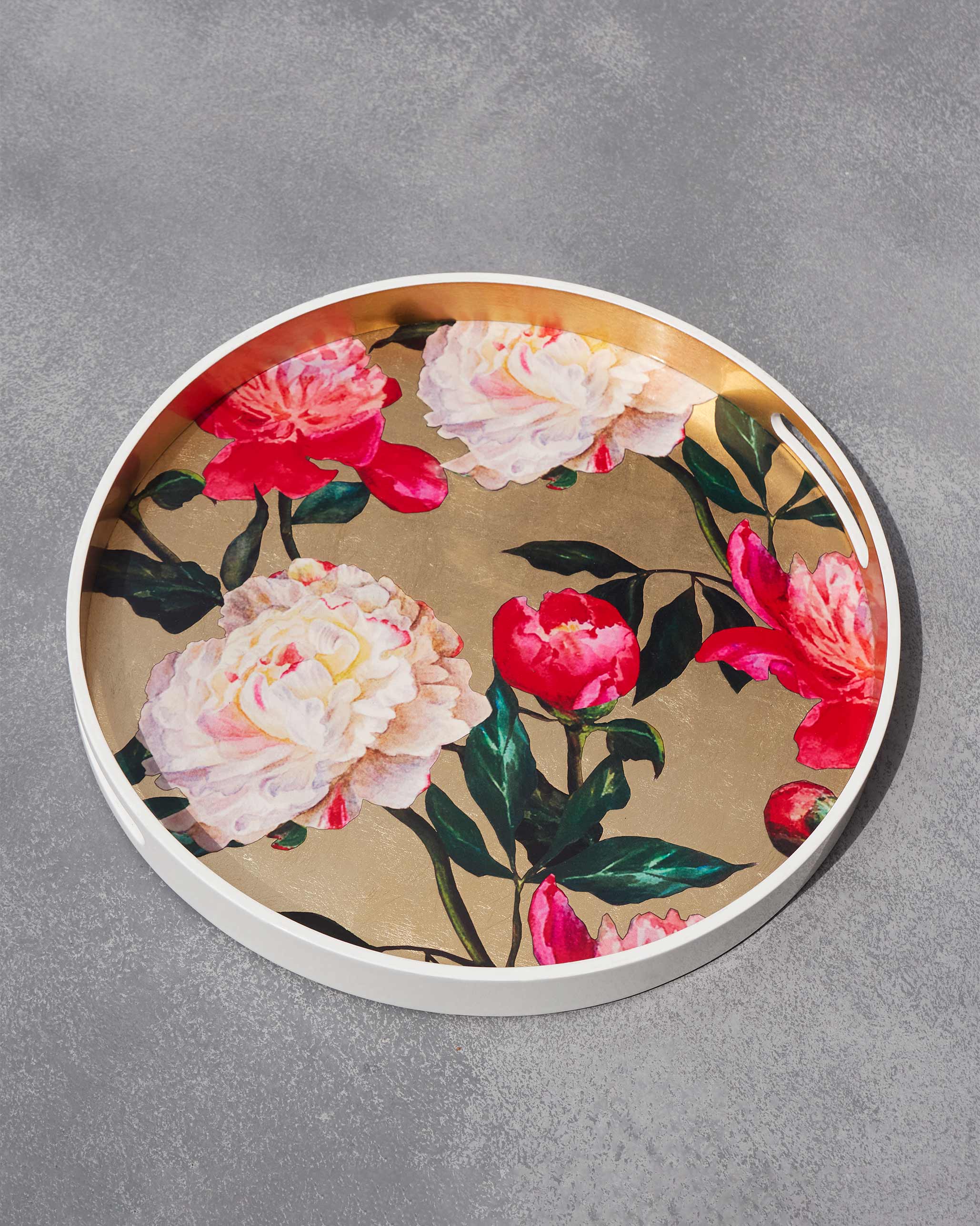 Sitara Peony Tray - Round - Image 3