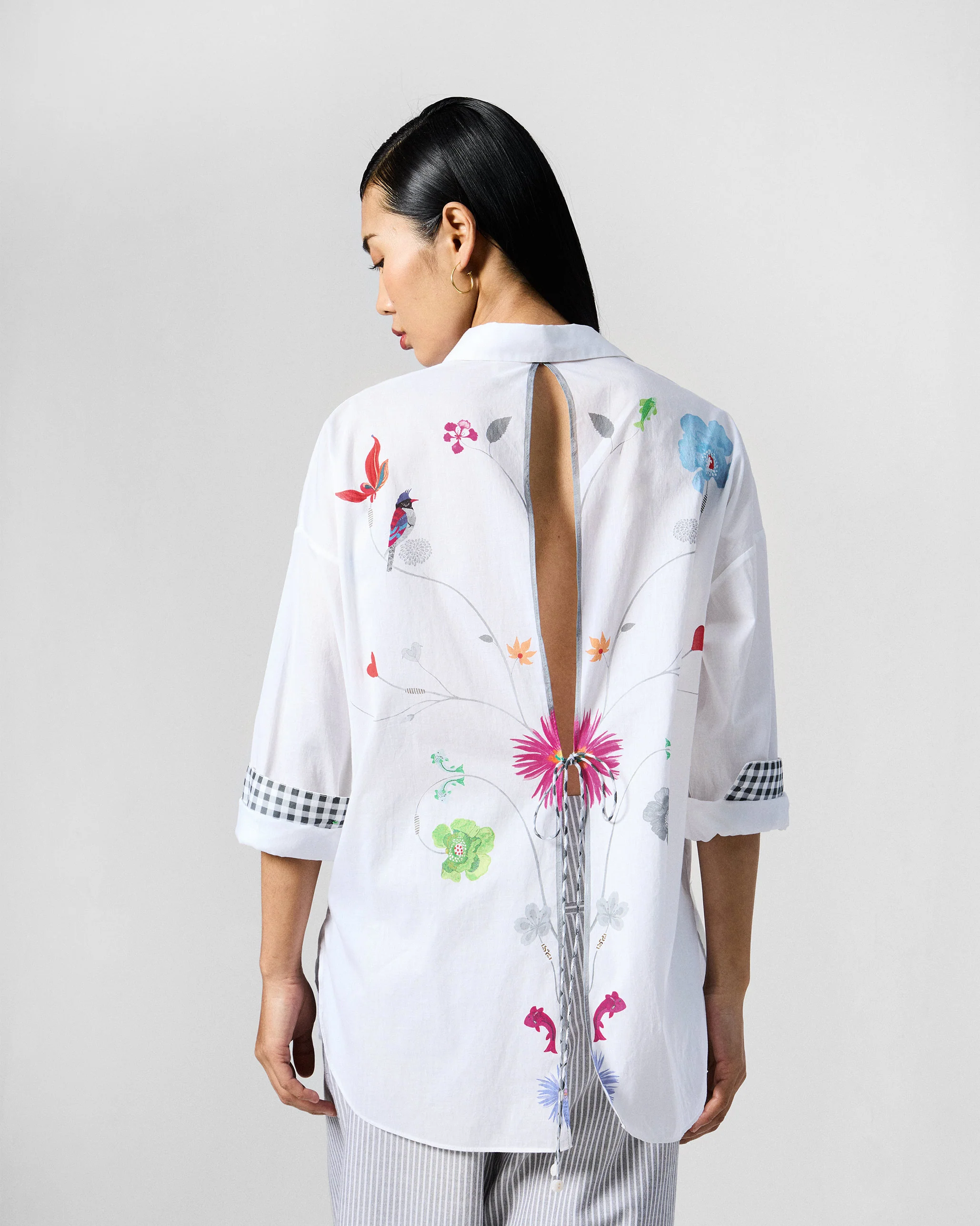 Siv Shirt - White Printed - Image 2