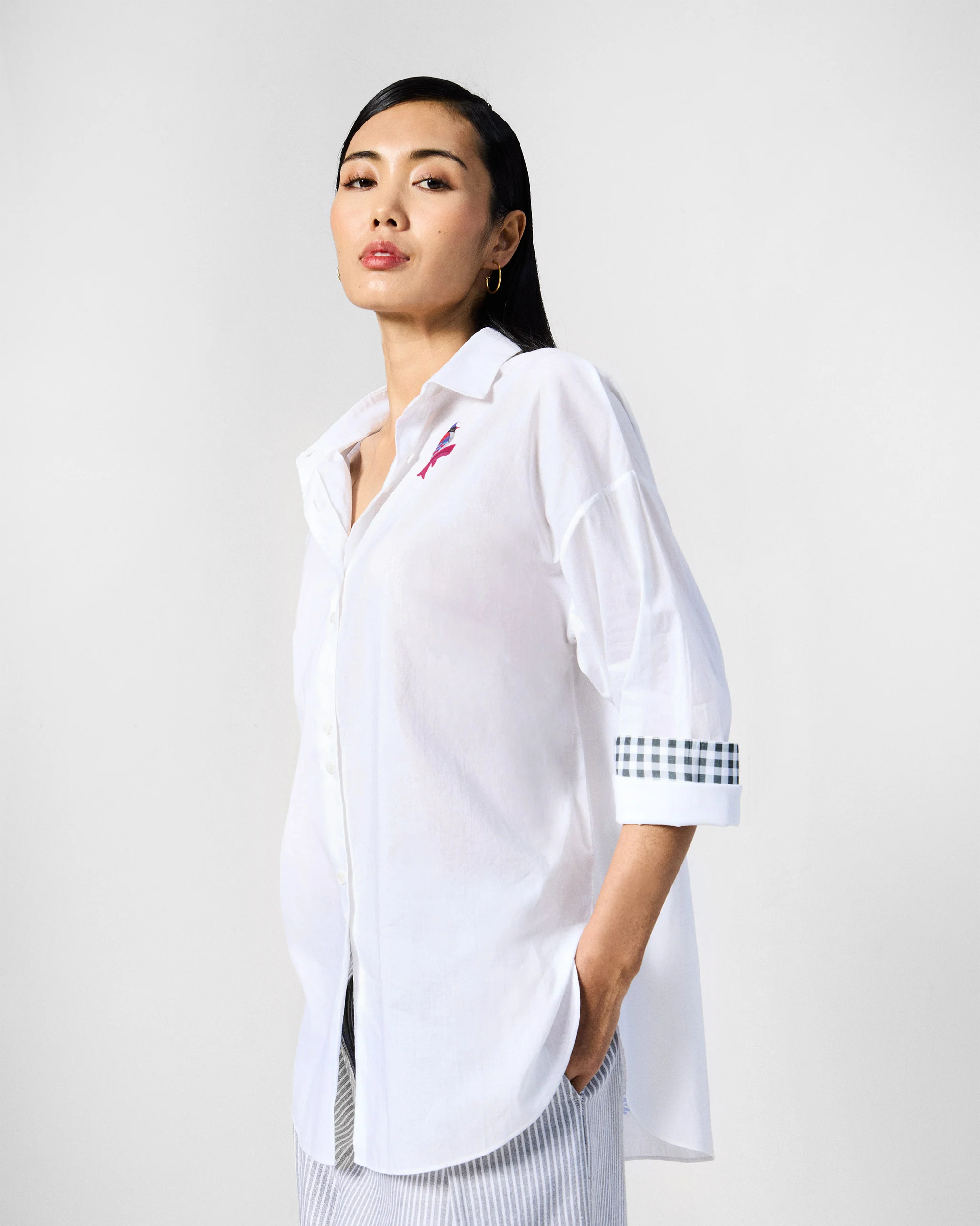 Siv Shirt - White Printed - Image 3