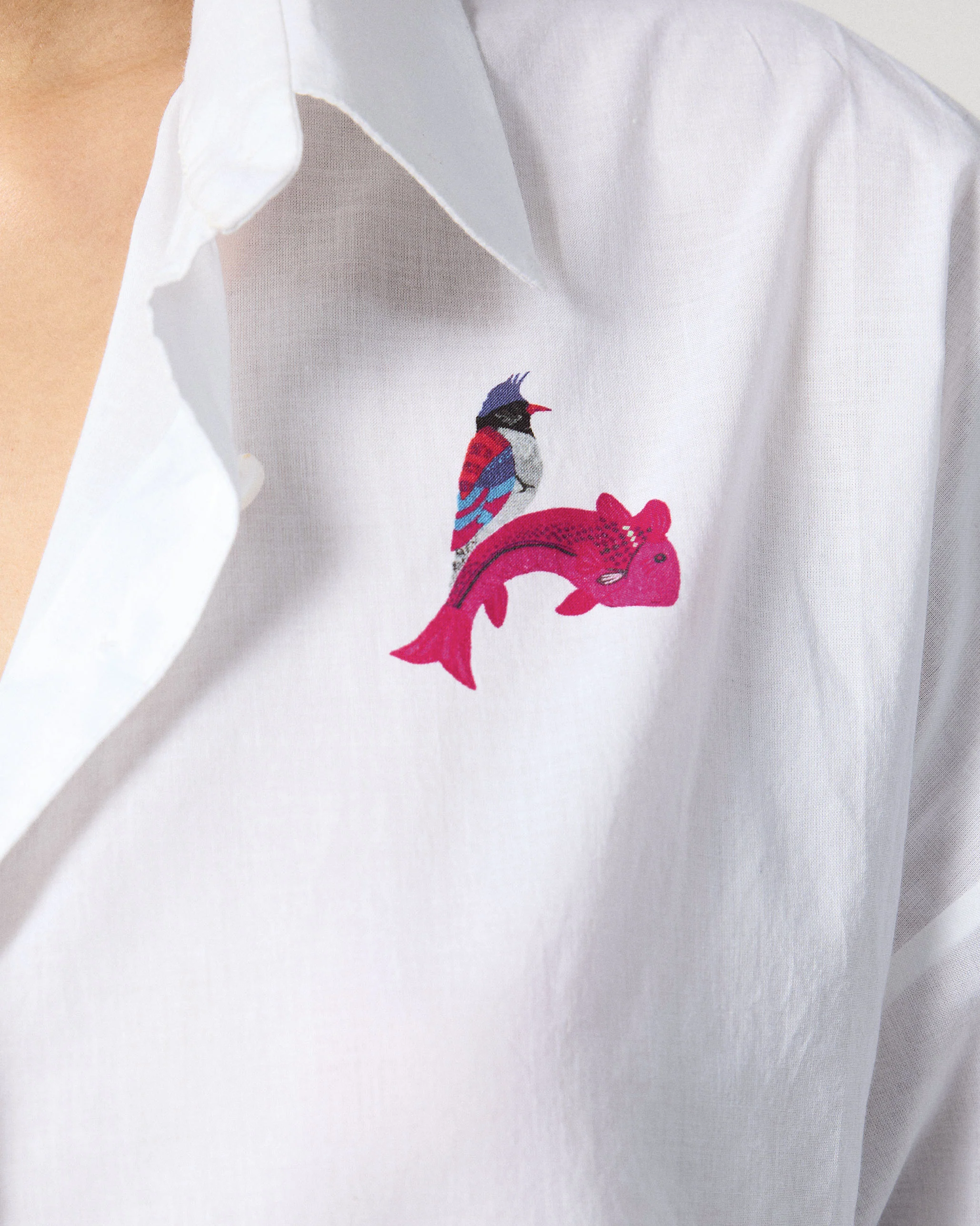 Siv Shirt - White Printed - Image 4