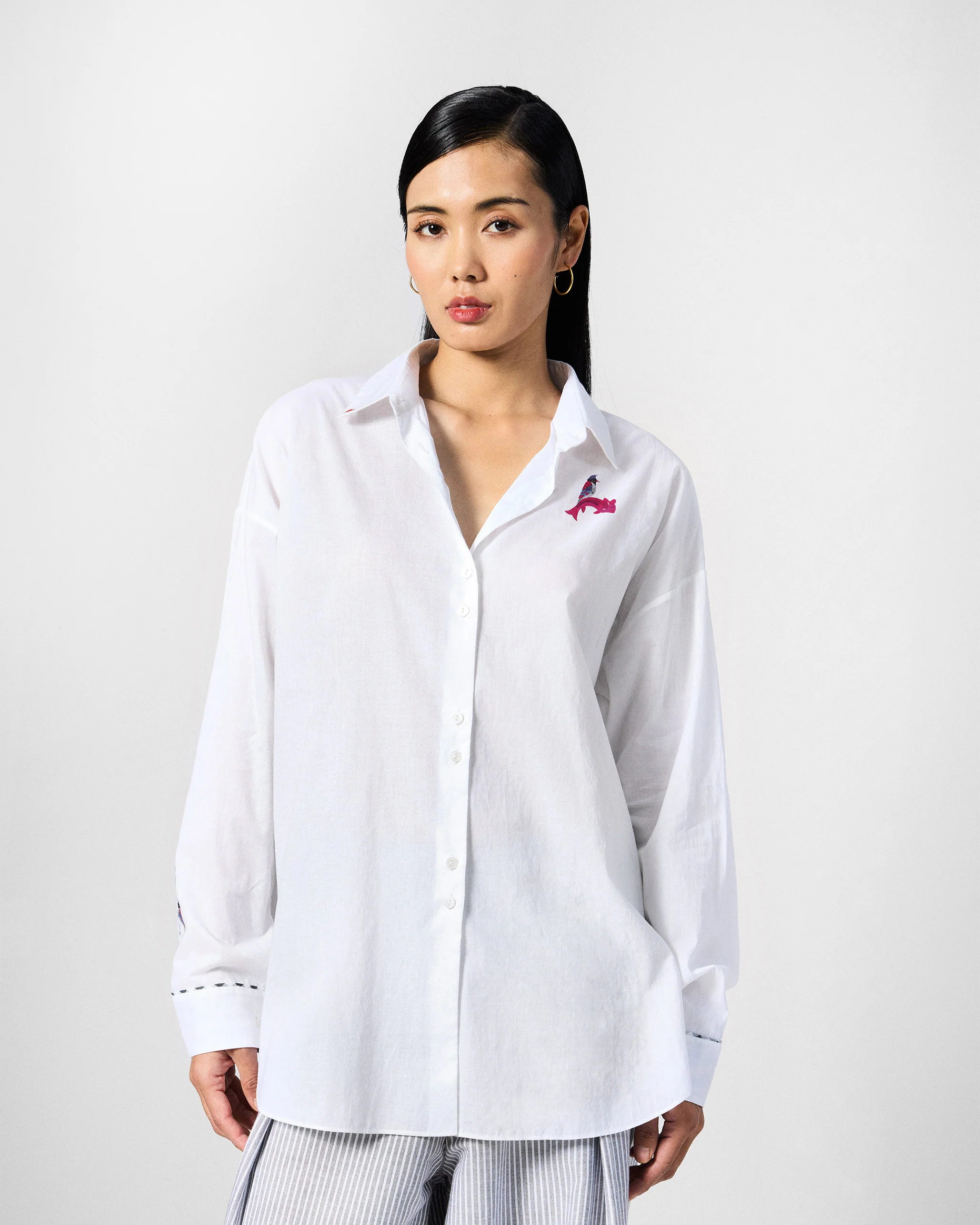 Siv Shirt - White Printed - Image 6