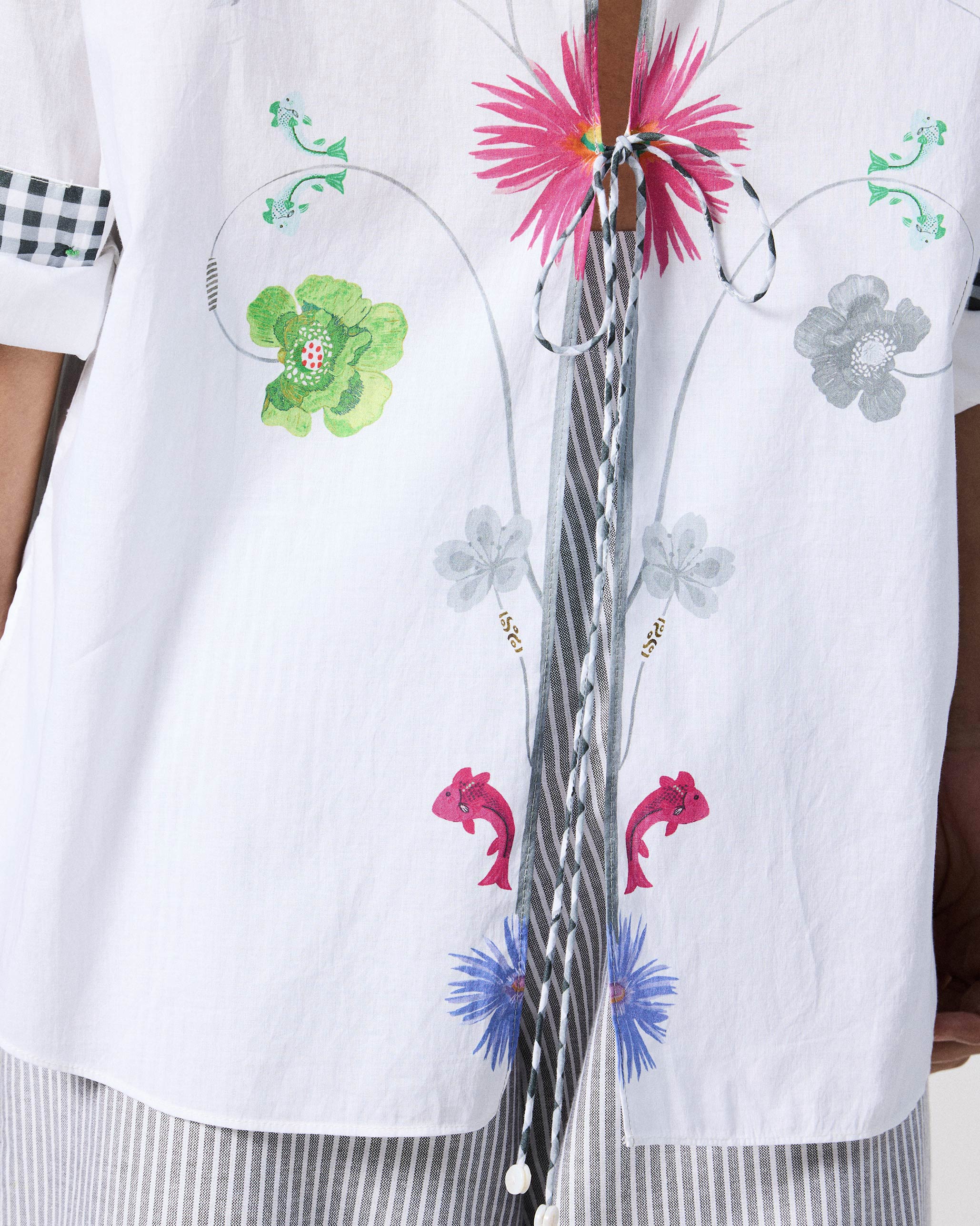Siv Shirt - White Printed - Image 9