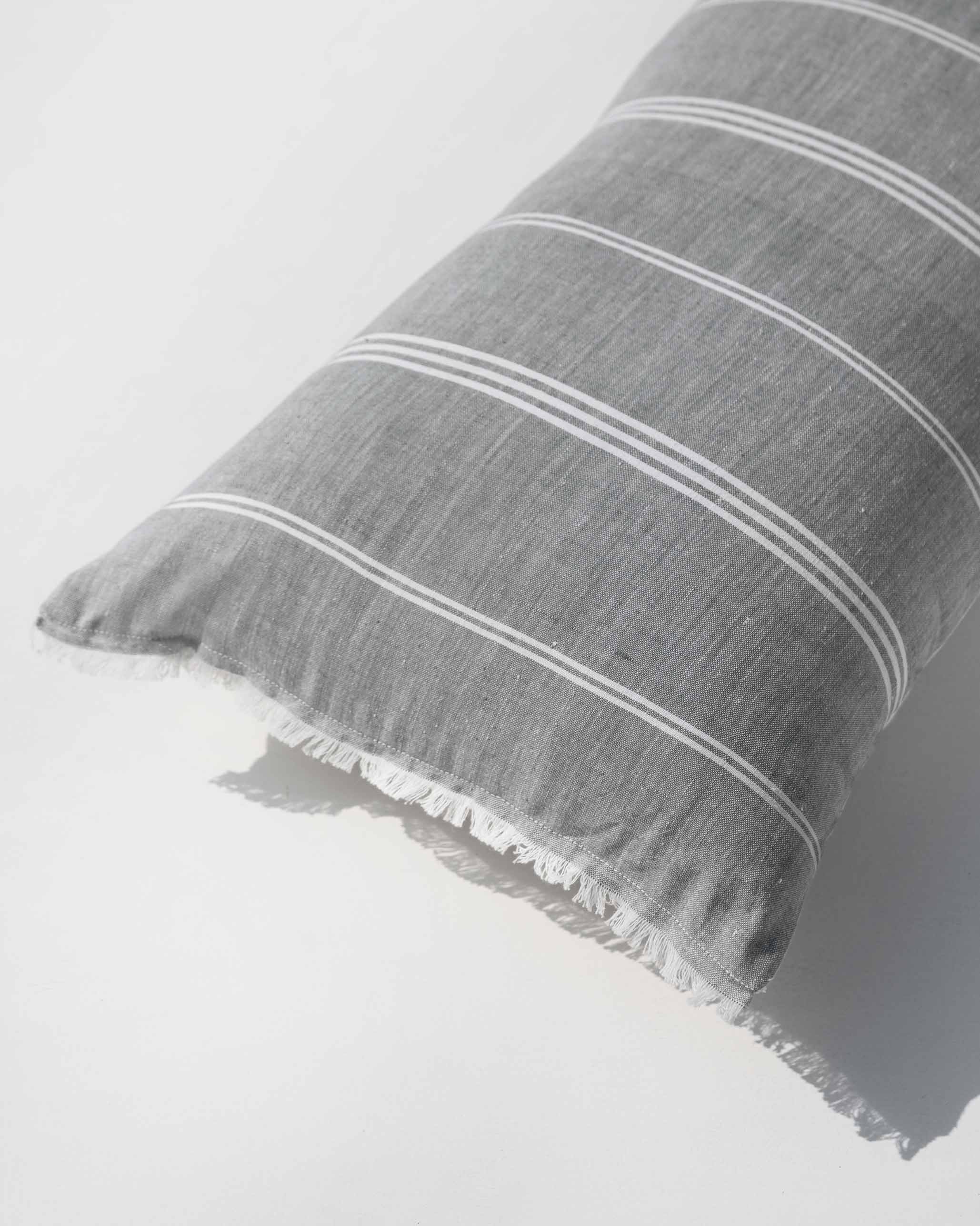 Slate Stripe Pillow Cover - Image 4