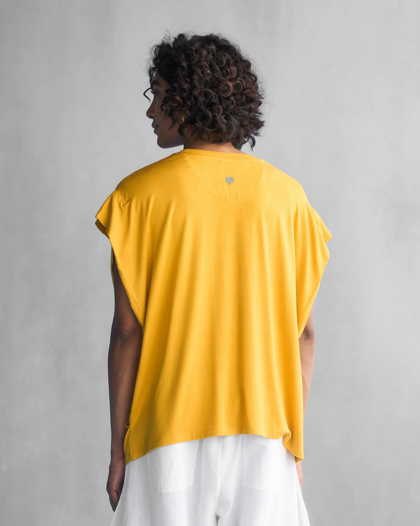 Sleeve T-Shirt - Ochre - Image 4