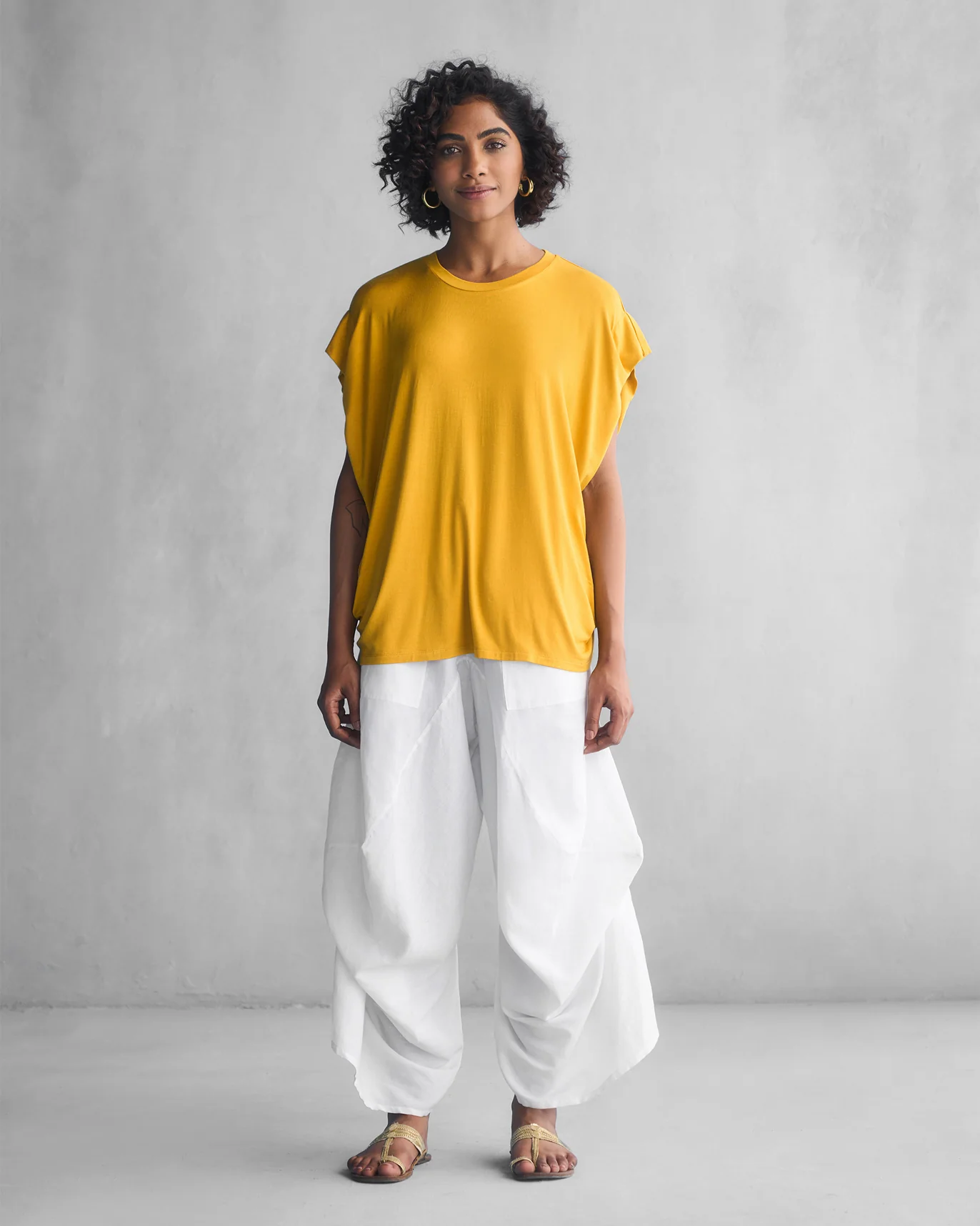 Sleeve T-Shirt - Ochre - Image 6