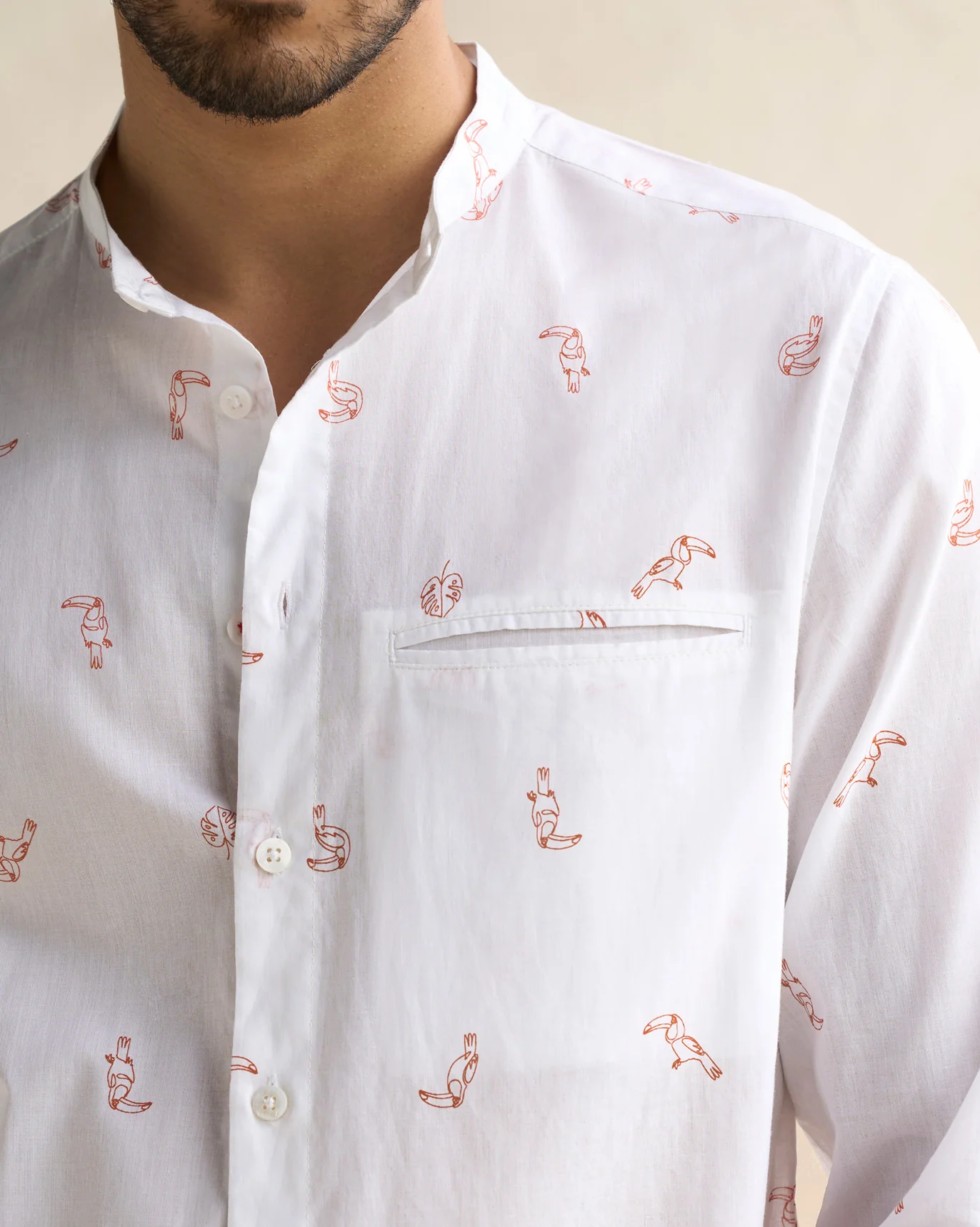 Slim Fit Shirt - White - Image 2