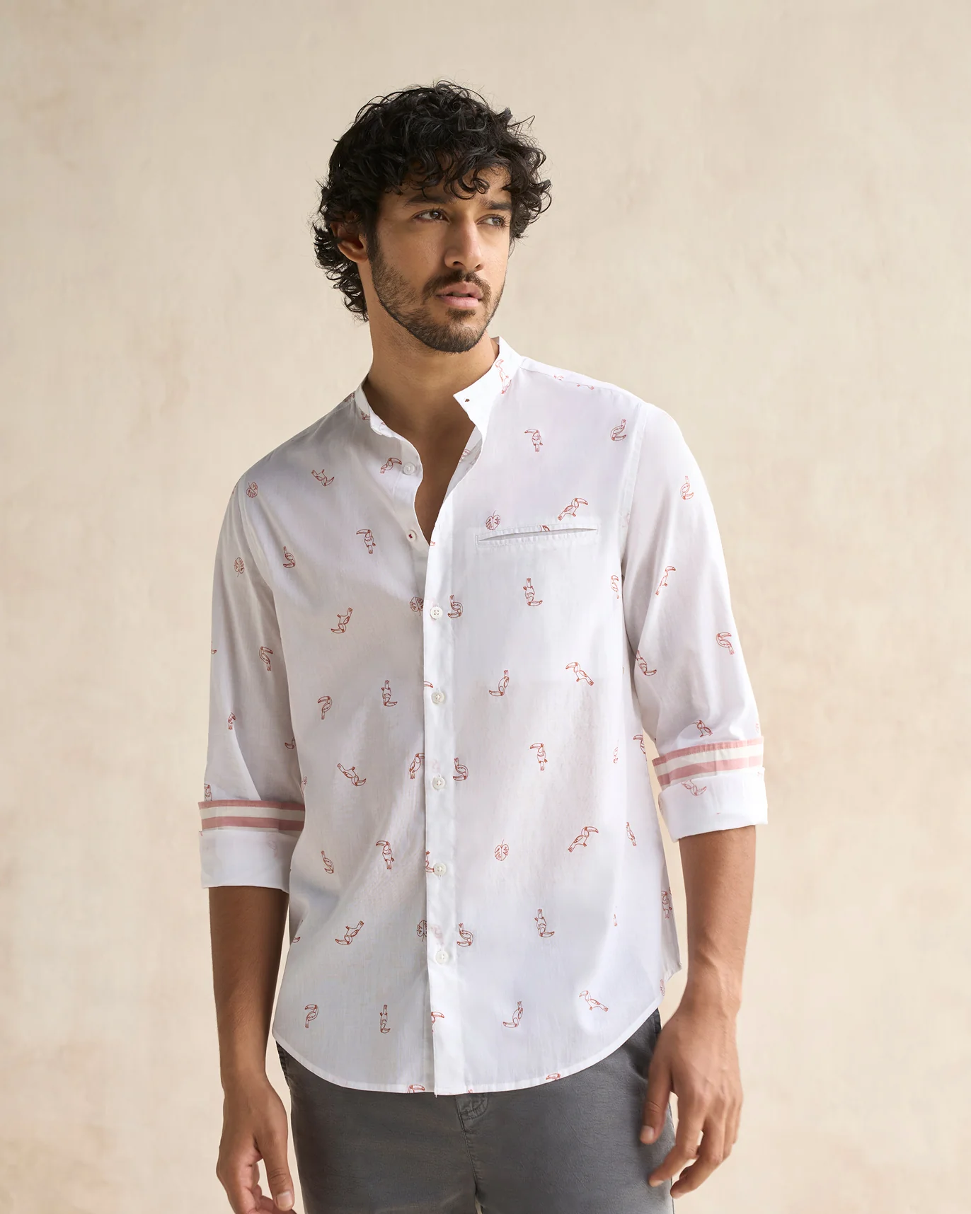 Slim Fit Shirt - White - Image 8