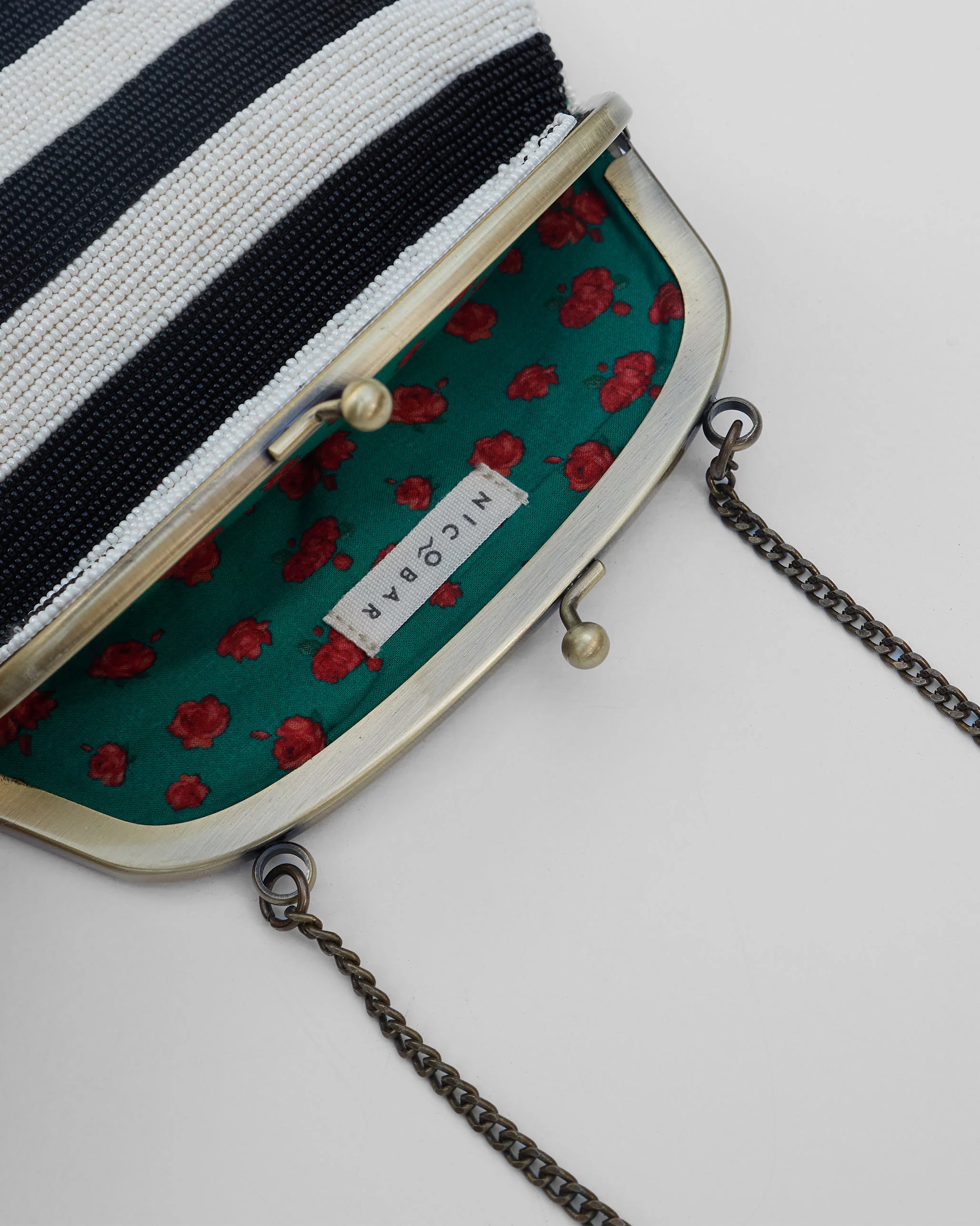 Sling Bag - Black & White Stripes - Image 3