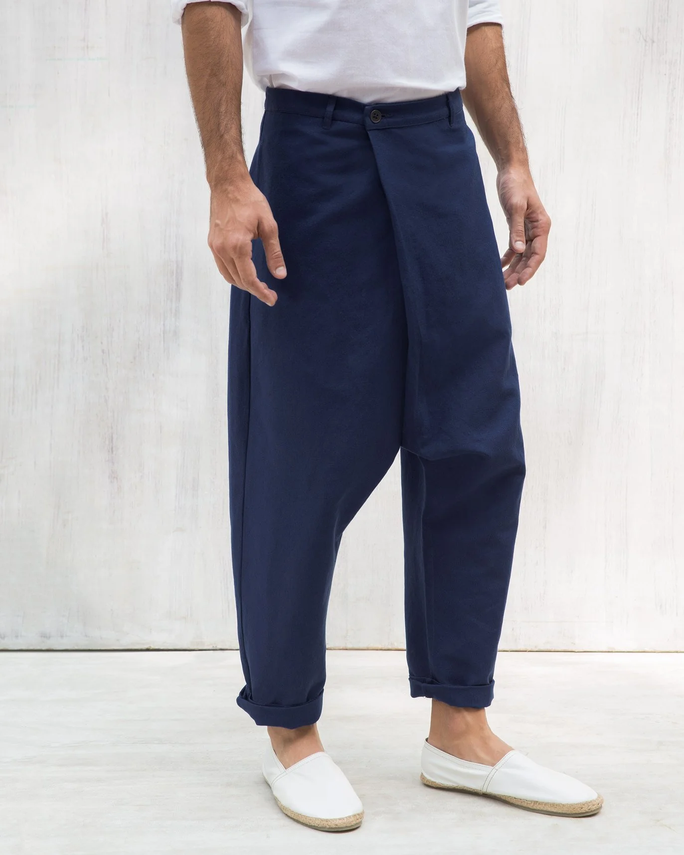 Slouchy Pants - Blue - Image 4