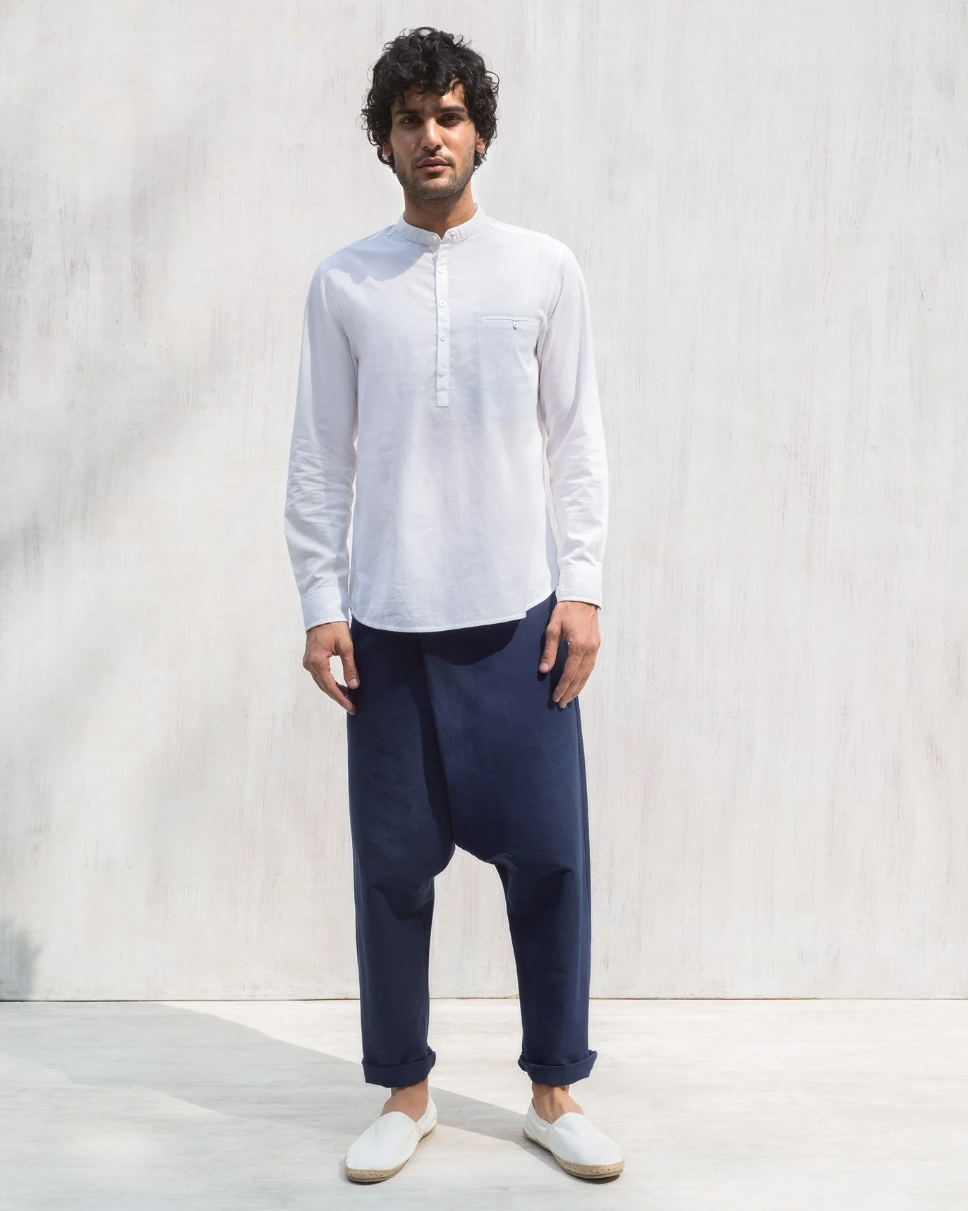 Slouchy Pants - Blue - Image 5