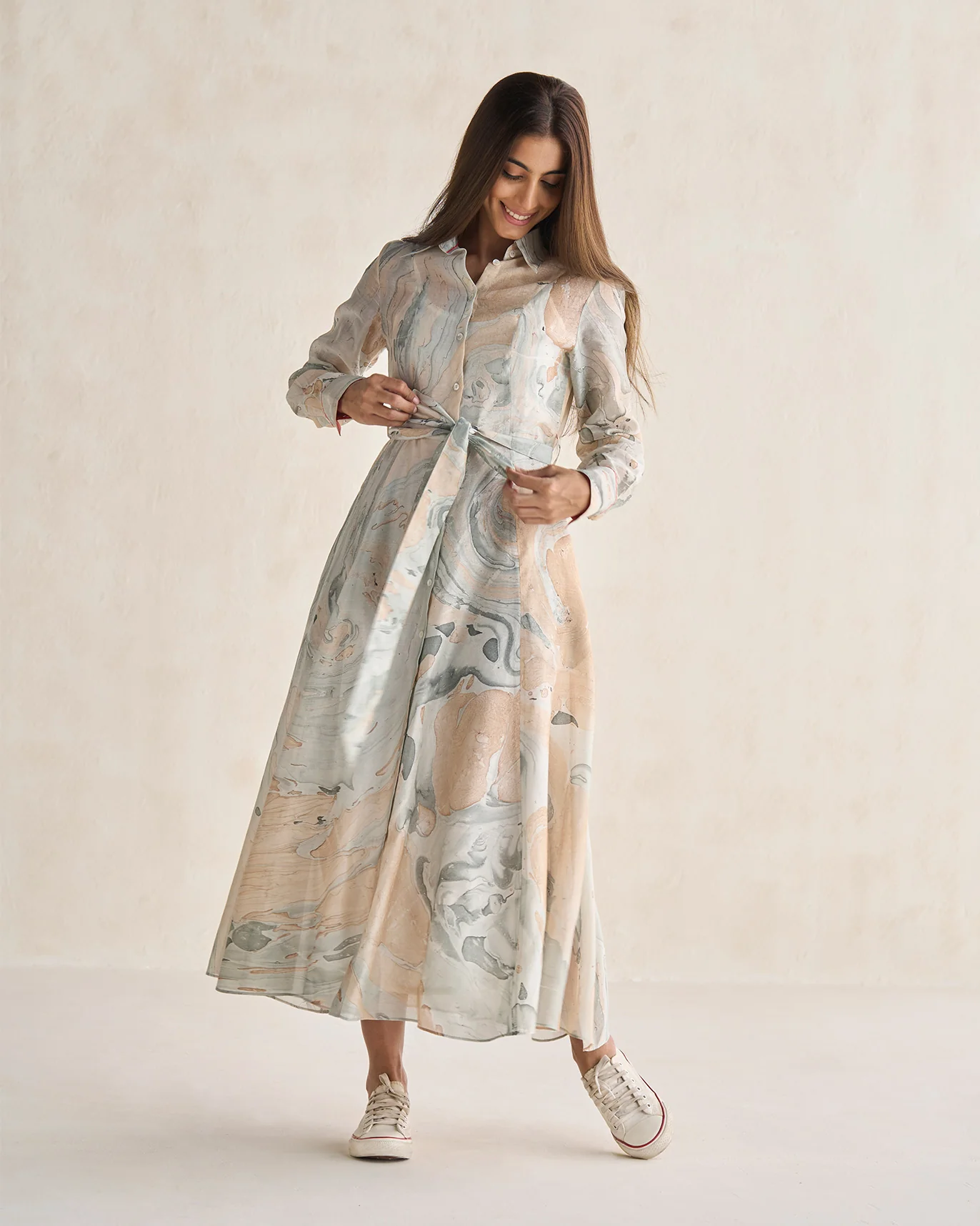 Soksaby Shirt Dress With Slip - Multi - Image 2
