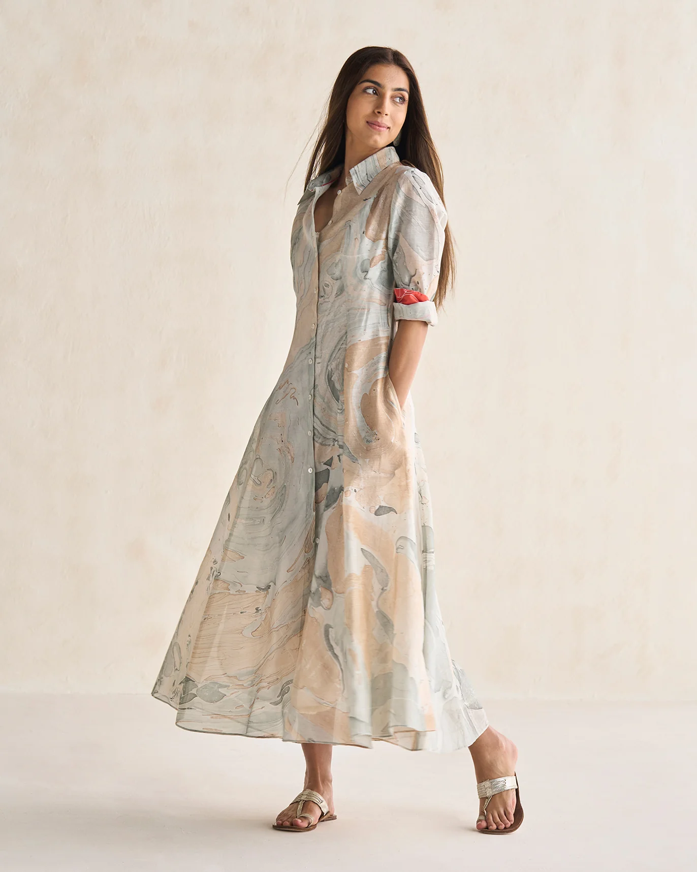 Soksaby Shirt Dress With Slip - Multi - Image 6