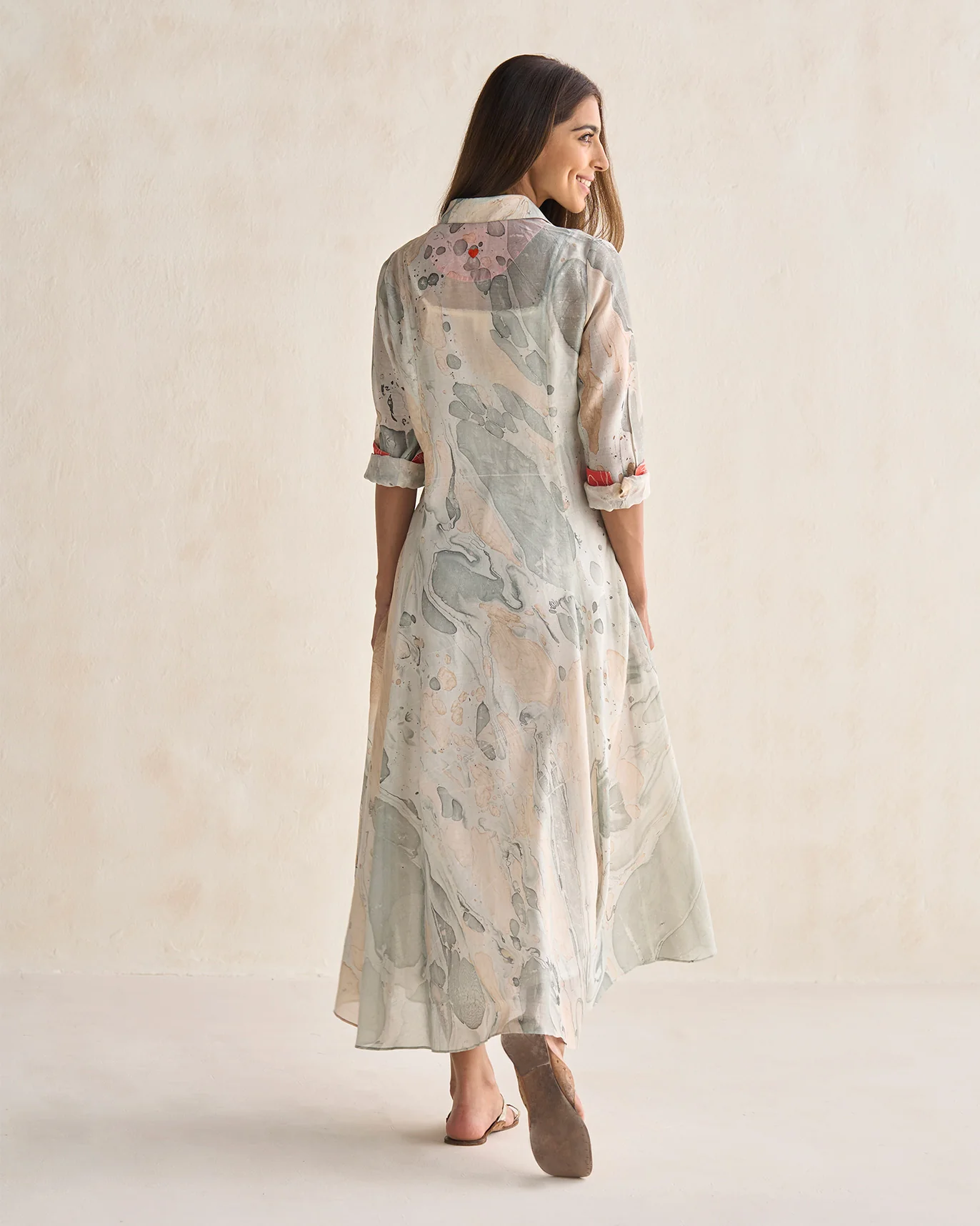 Soksaby Shirt Dress With Slip - Multi - Image 8