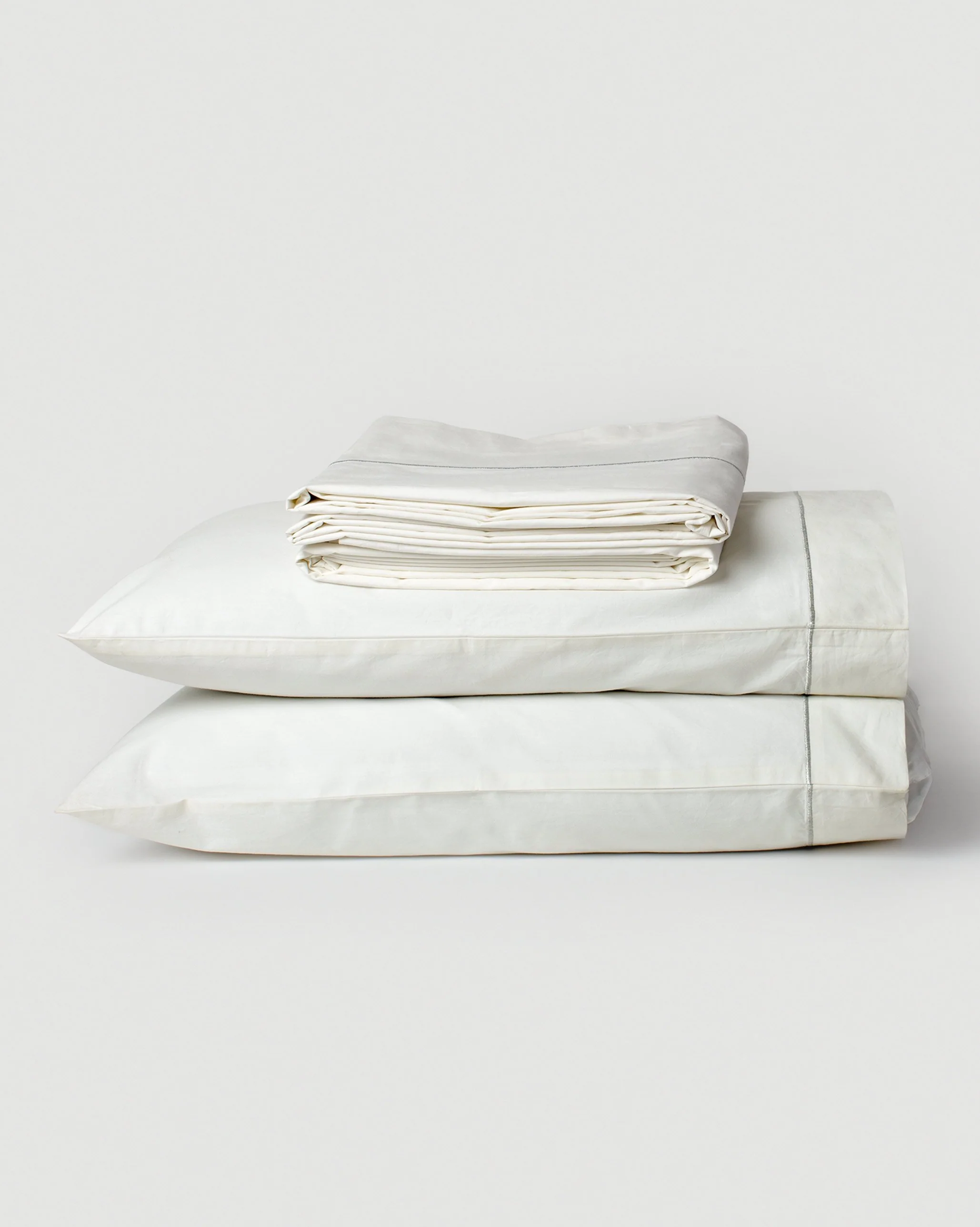 Solid Sheeting (Set of 4) - Ivory - Image 2