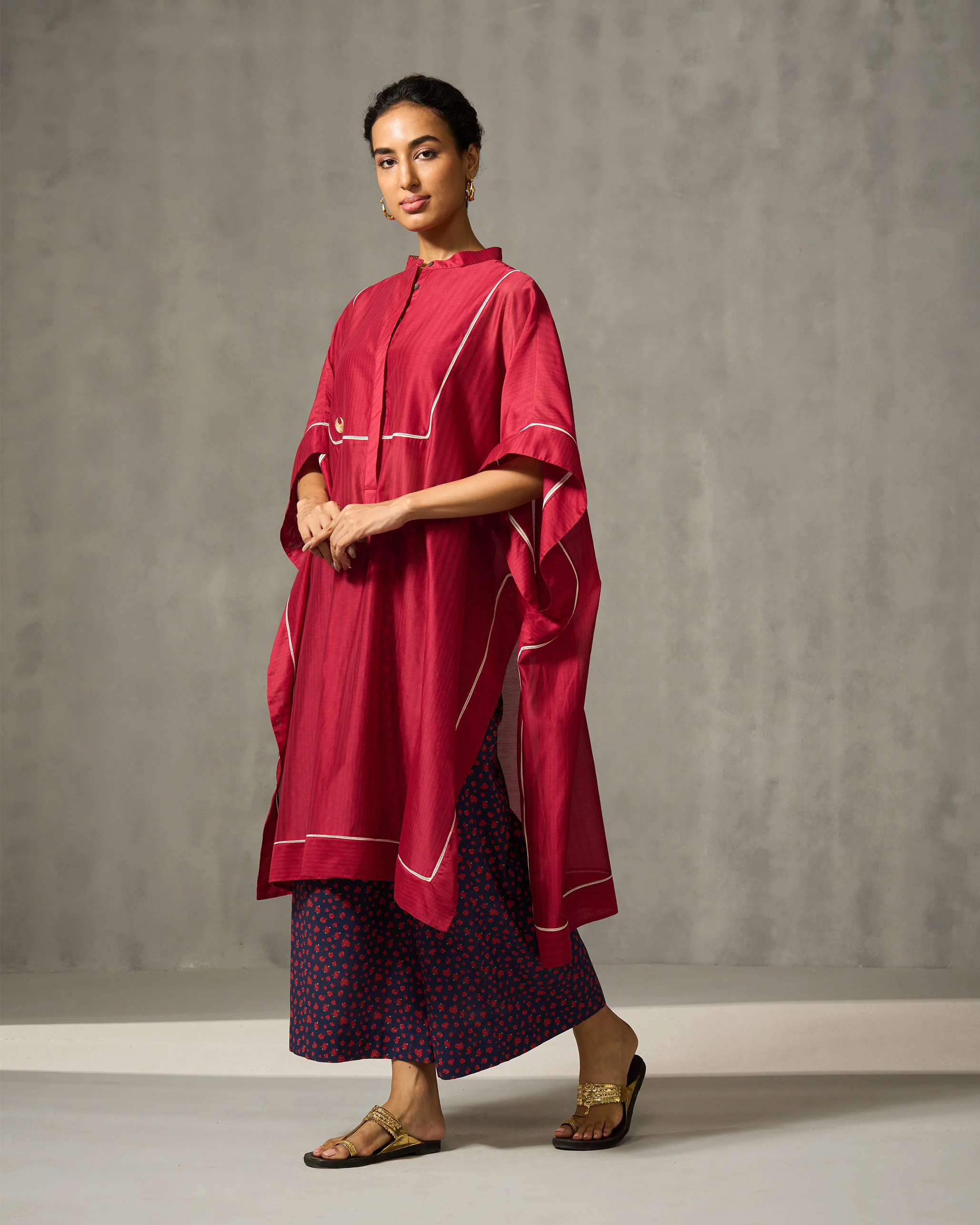 Souk Kurta - Red Stripes - Image 2
