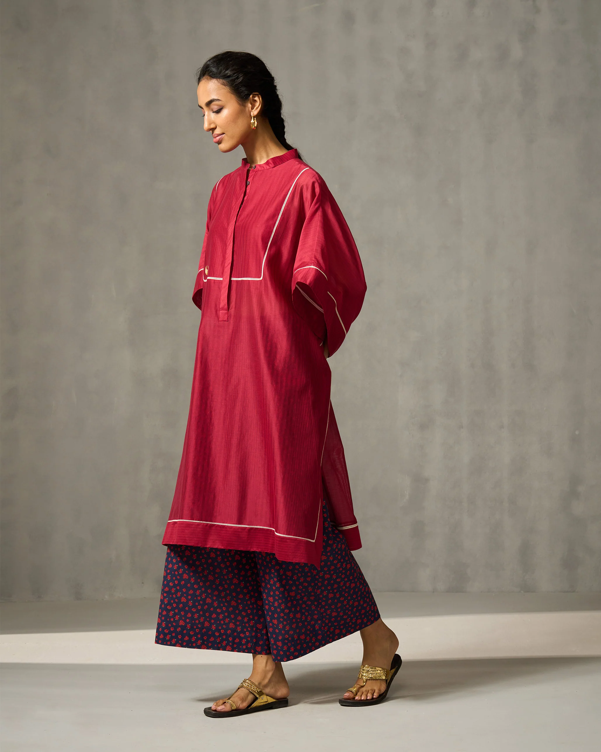Souk Kurta - Red Stripes - Image 5