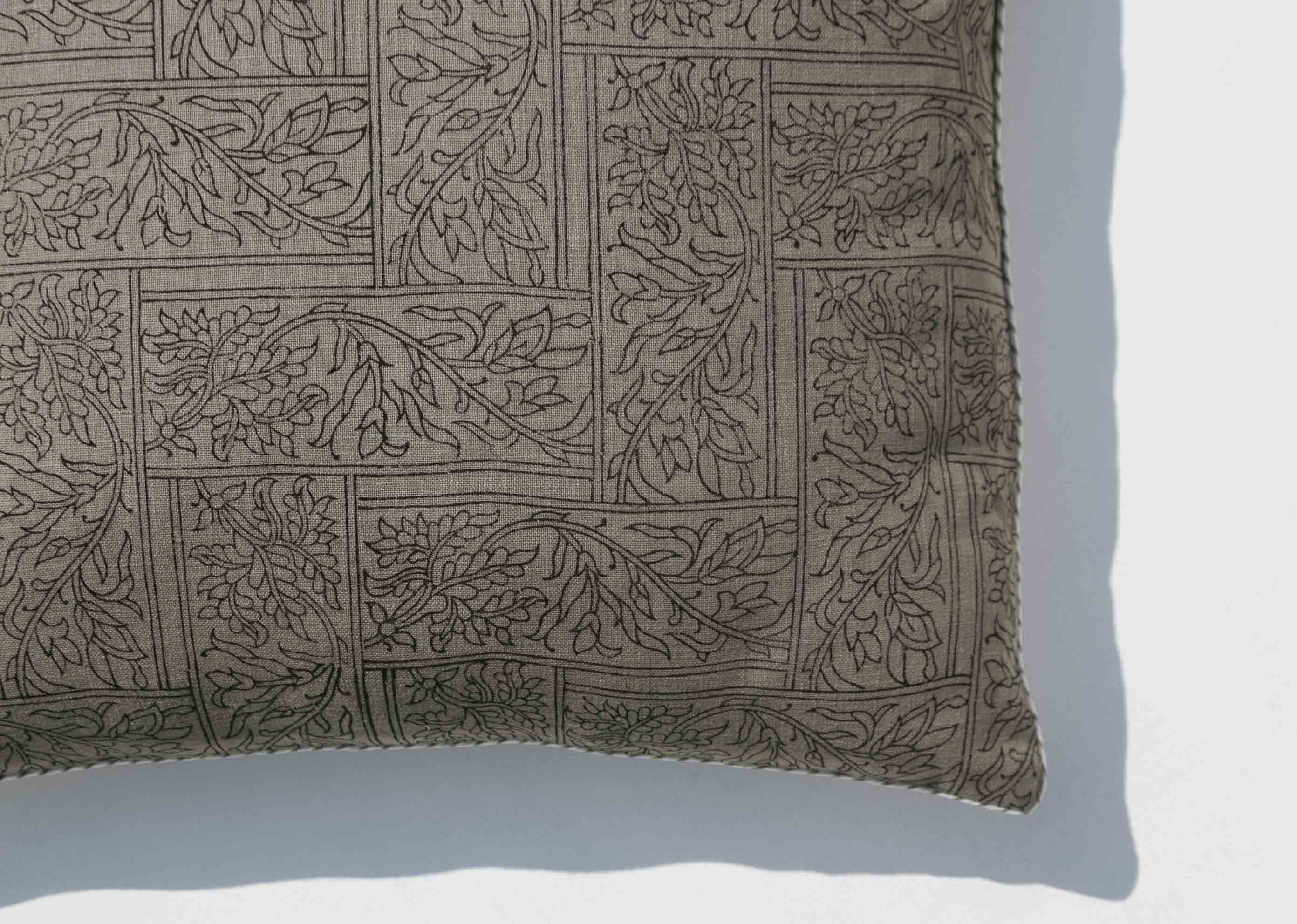Spice Maze Cushion Cover - Grey - Image 3