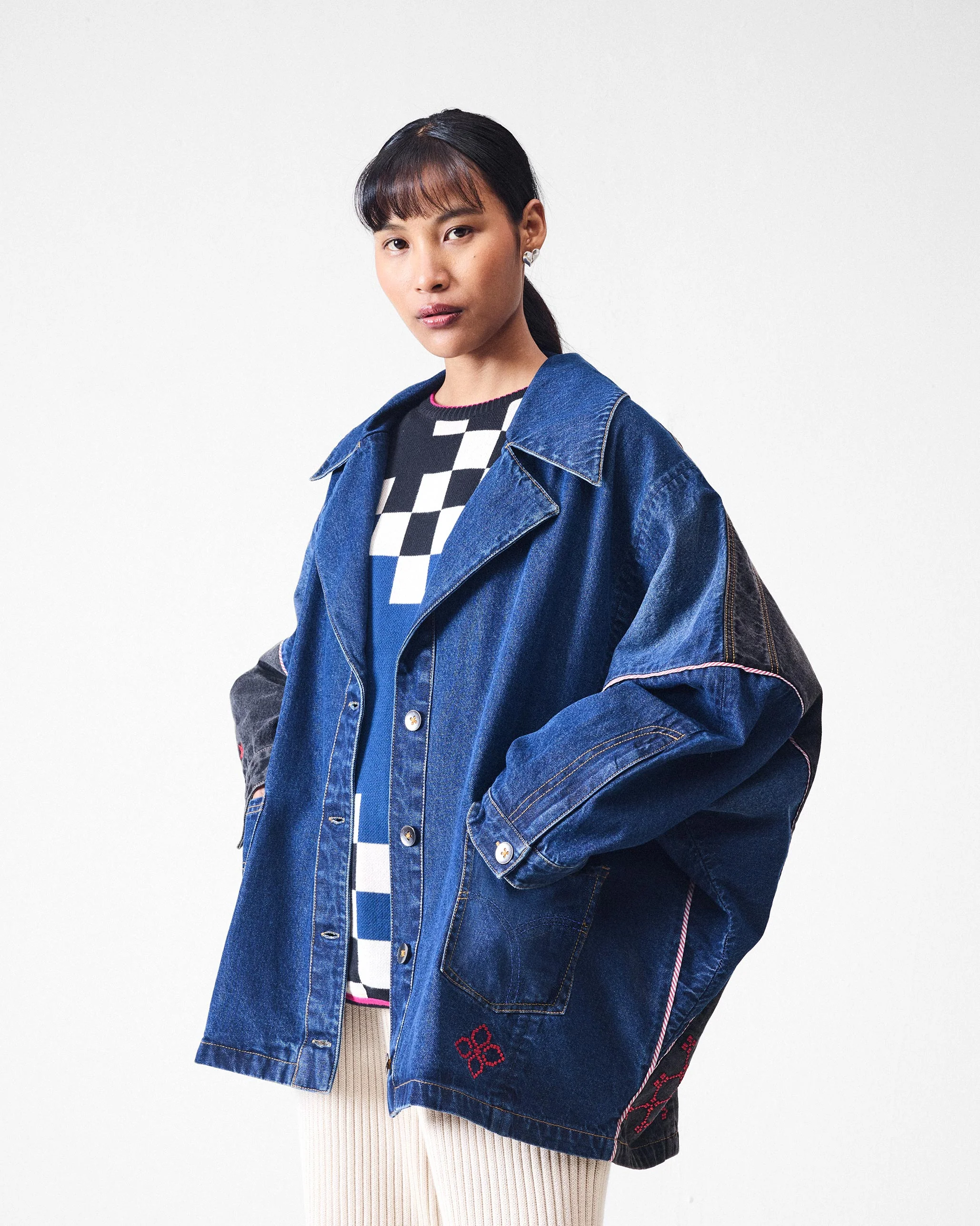 Splice Jacket - Denim - Image 2