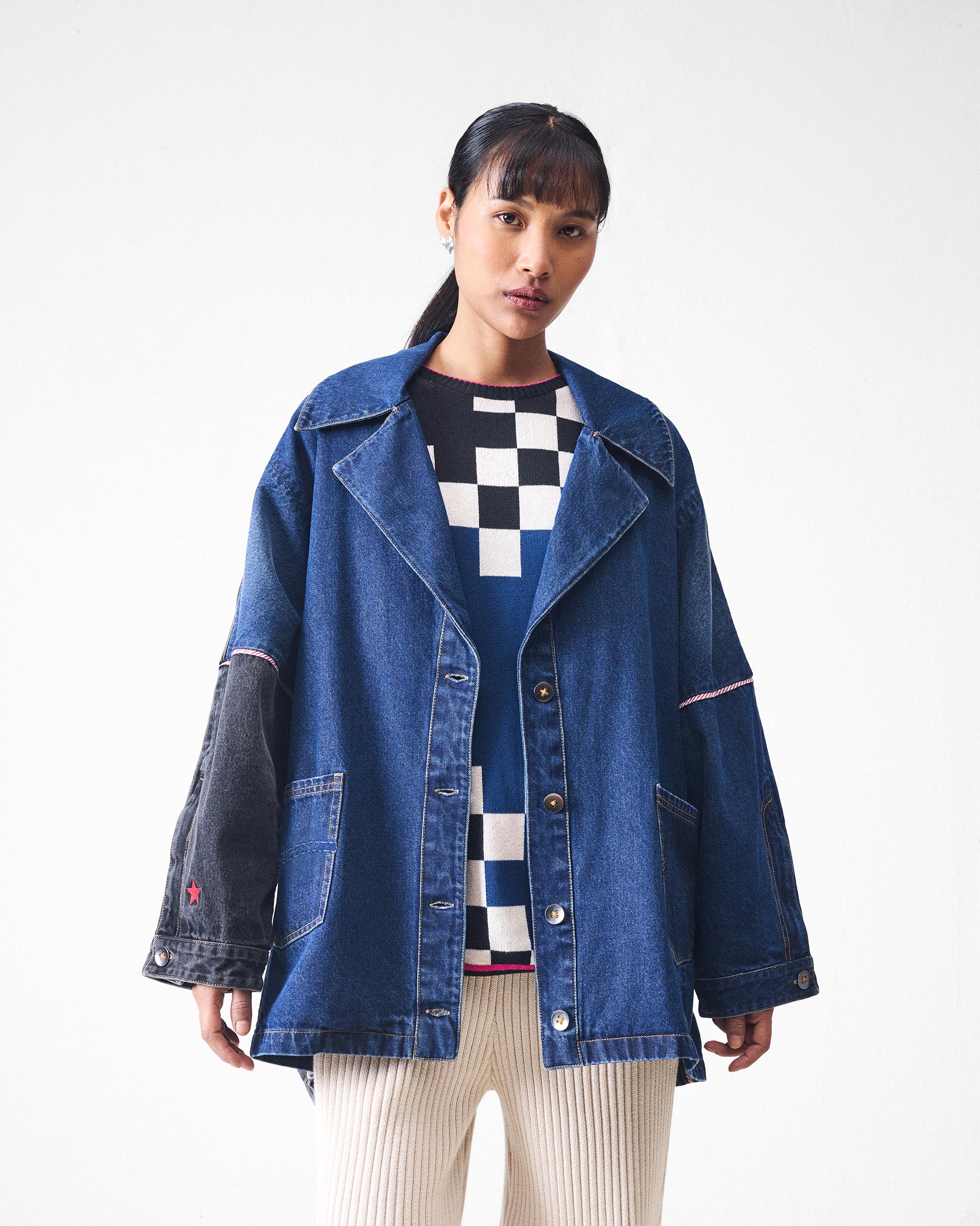 Splice Jacket - Denim - Image 3