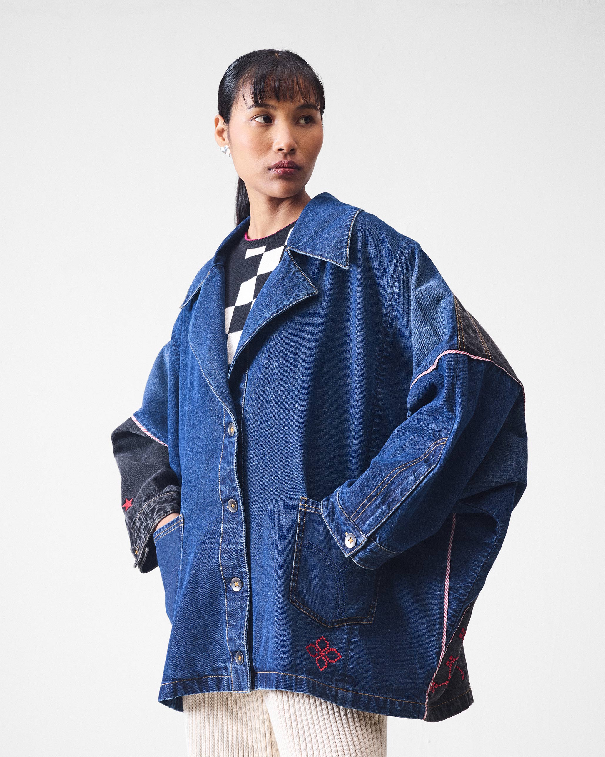 Splice Jacket - Denim - Image 9