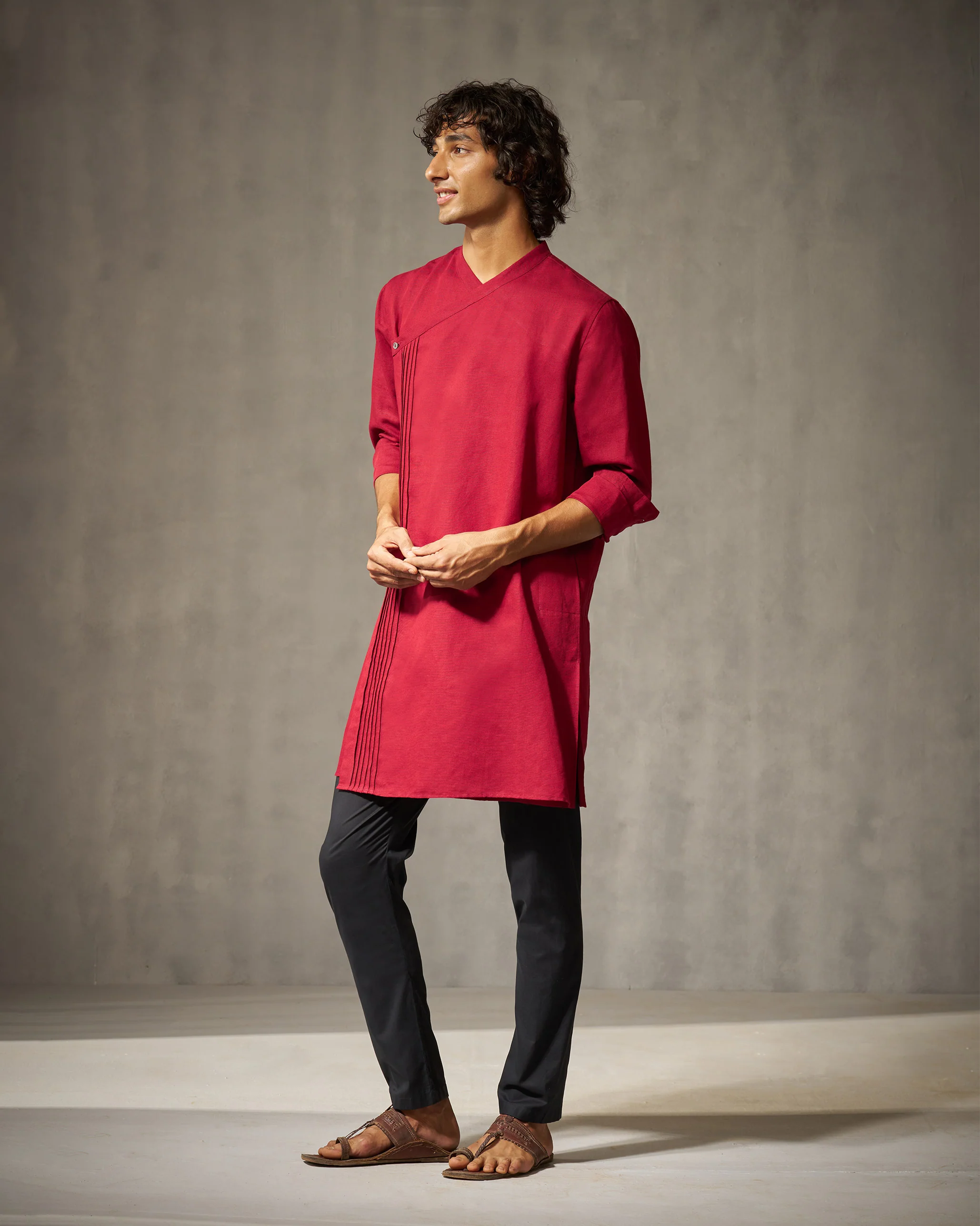 Staple Kurta - Red - Image 3