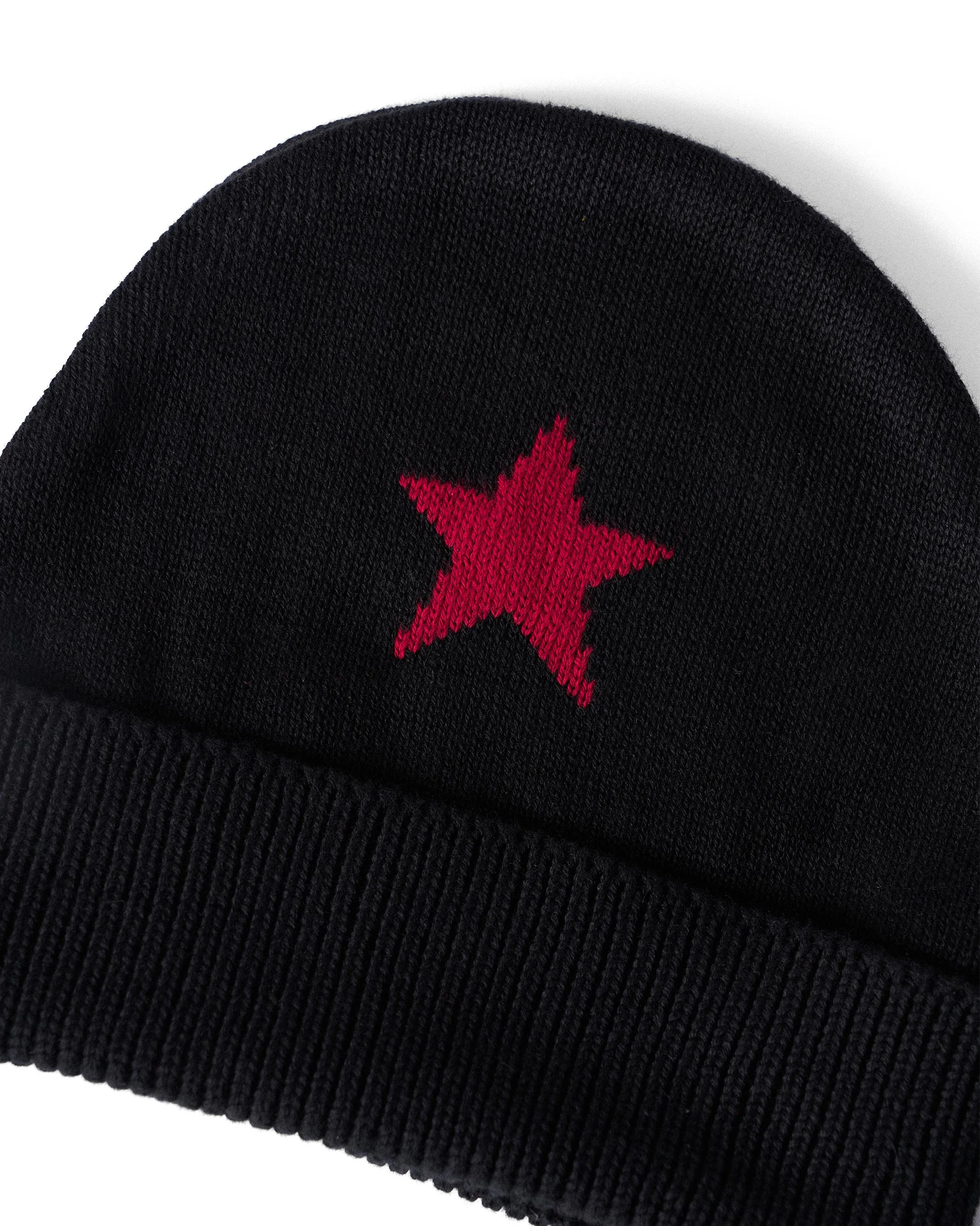 Star Code Beanie - Black & Red - Image 3