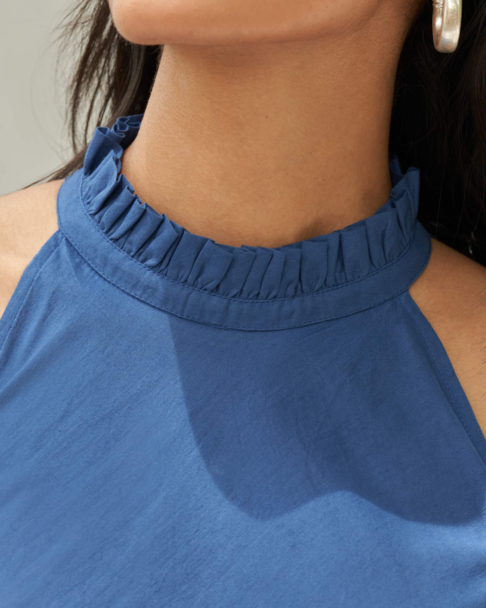 Star Halter Dress - Blue - Image 2