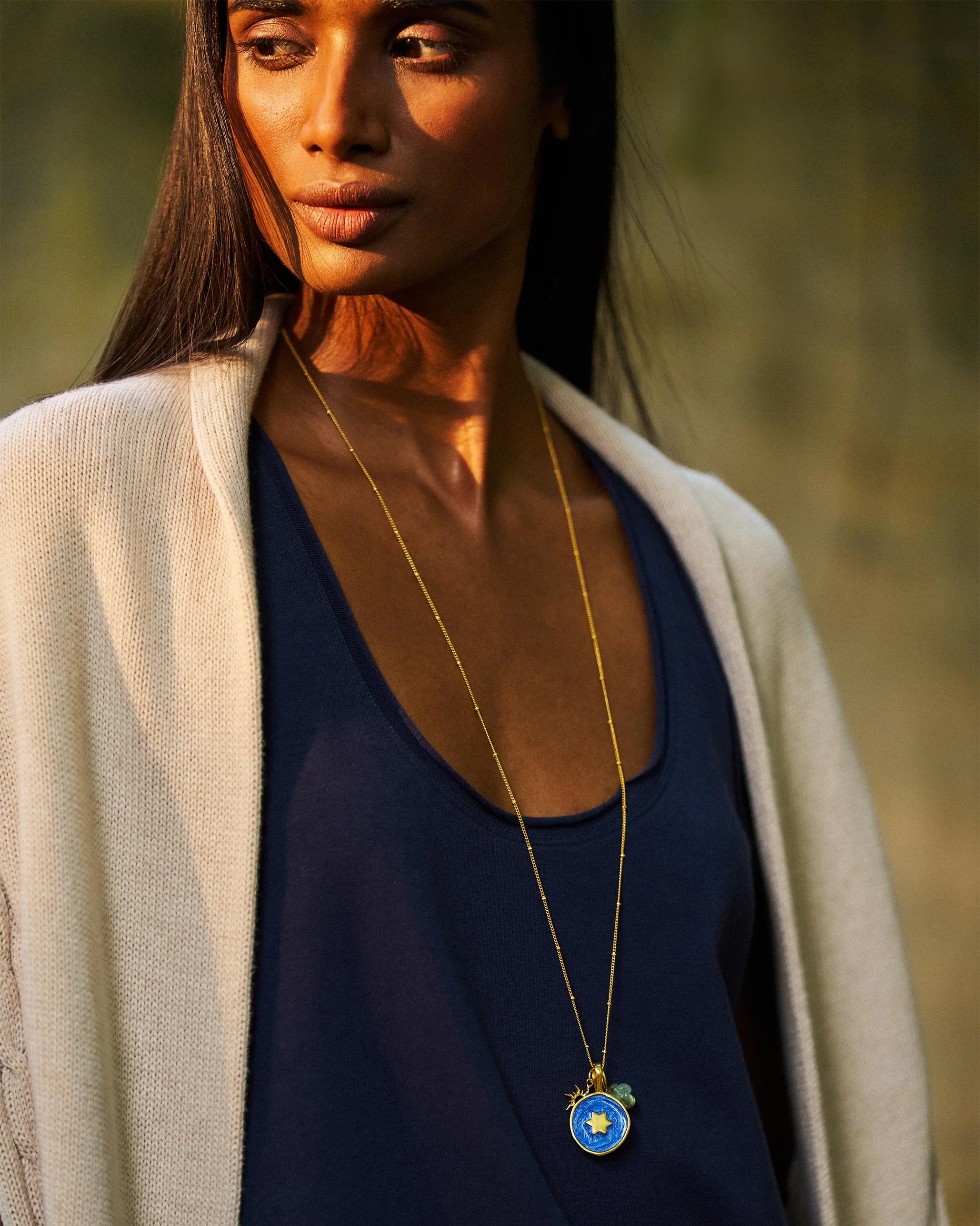 Star Light Necklace - Gold - Image 4