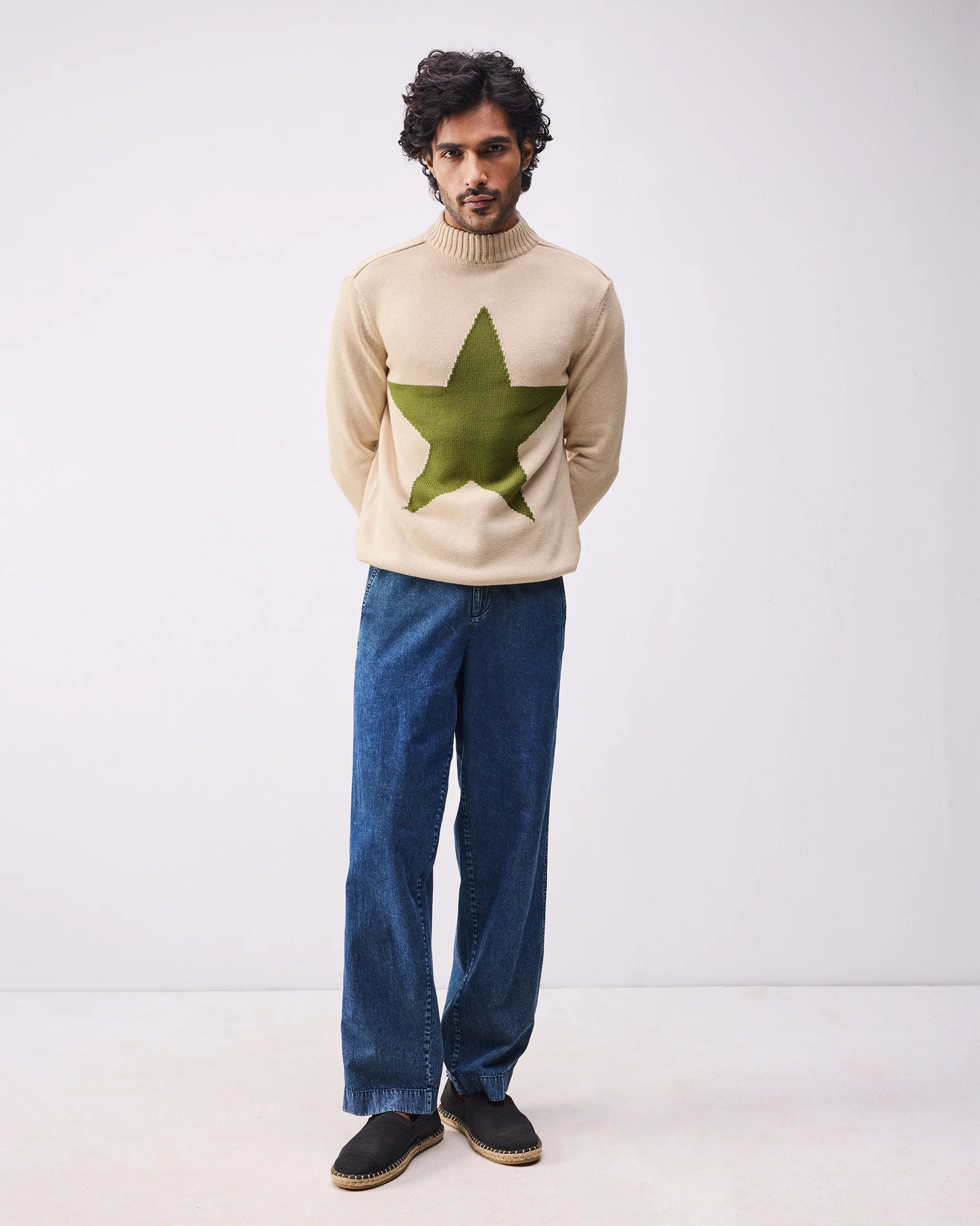 Star Sweater - Oatmeal - Image 2